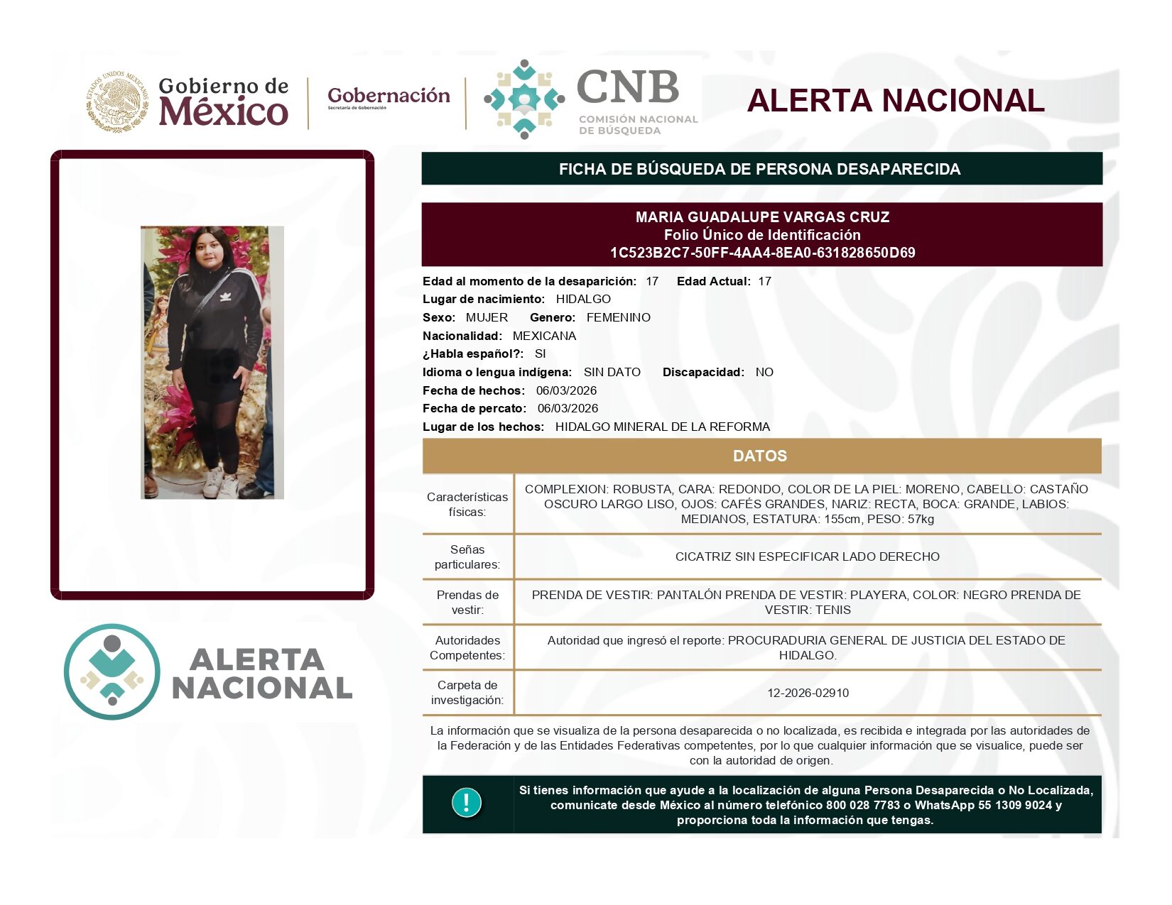 MARIA GUADALUPE VARGAS CRUZ