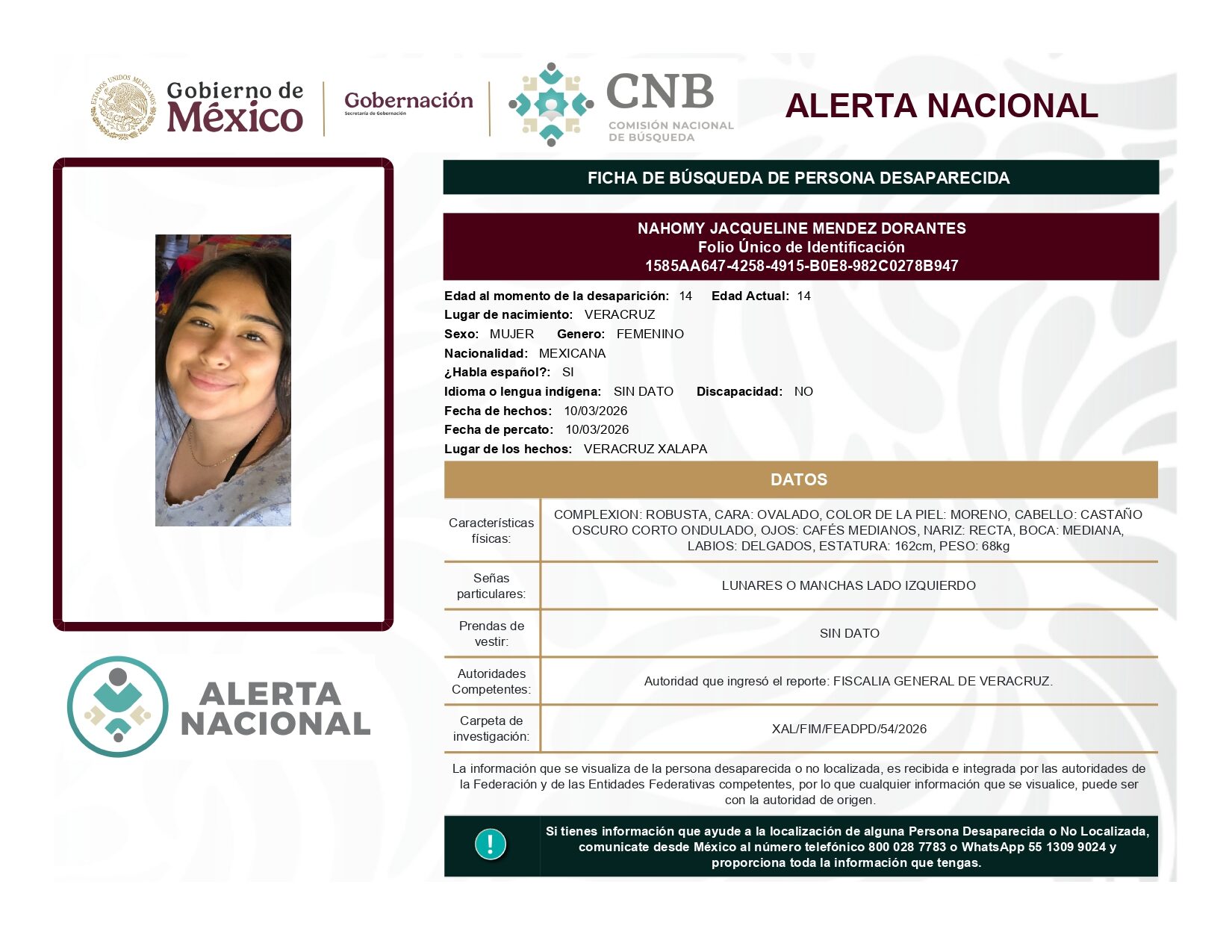 NAHOMY JACQUELINE MENDEZ DORANTES