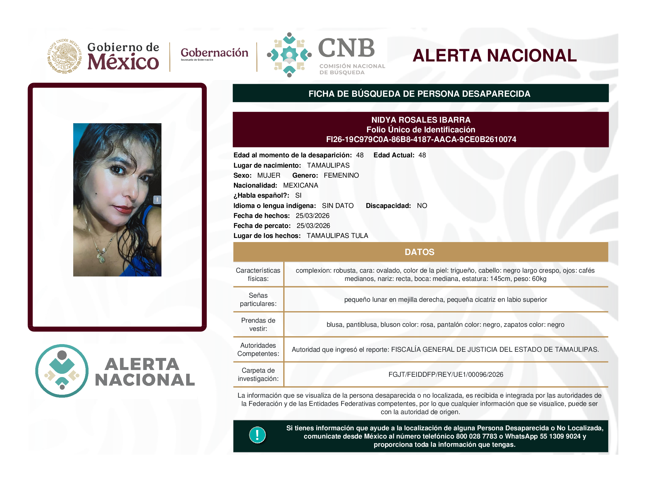 NIDYA ROSALES IBARRA