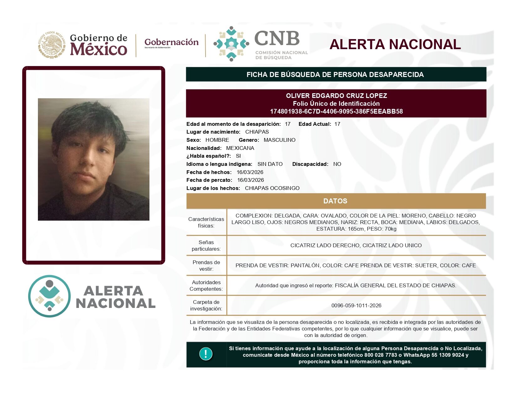 OLIVER EDGARDO CRUZ LOPEZ