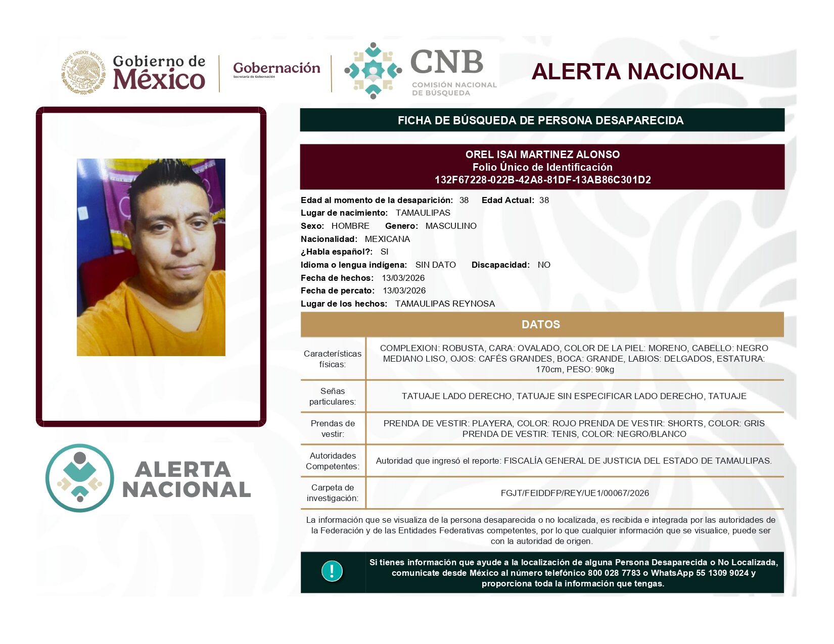 OREL ISAI MARTINEZ ALONSO