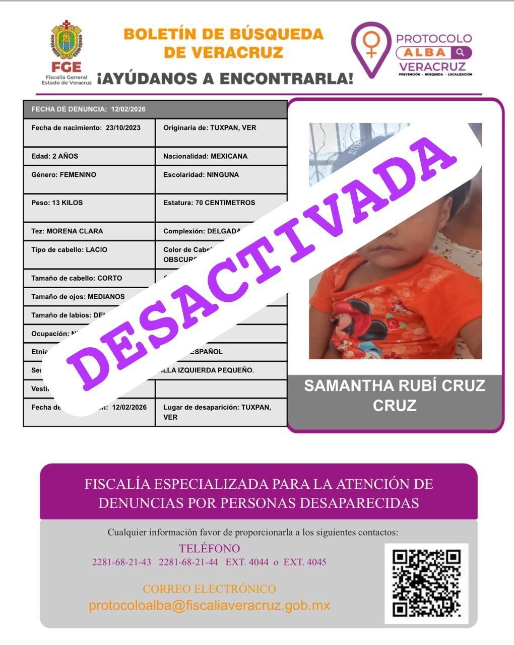 SAMANTHA RUBI CRUZ CRUZ