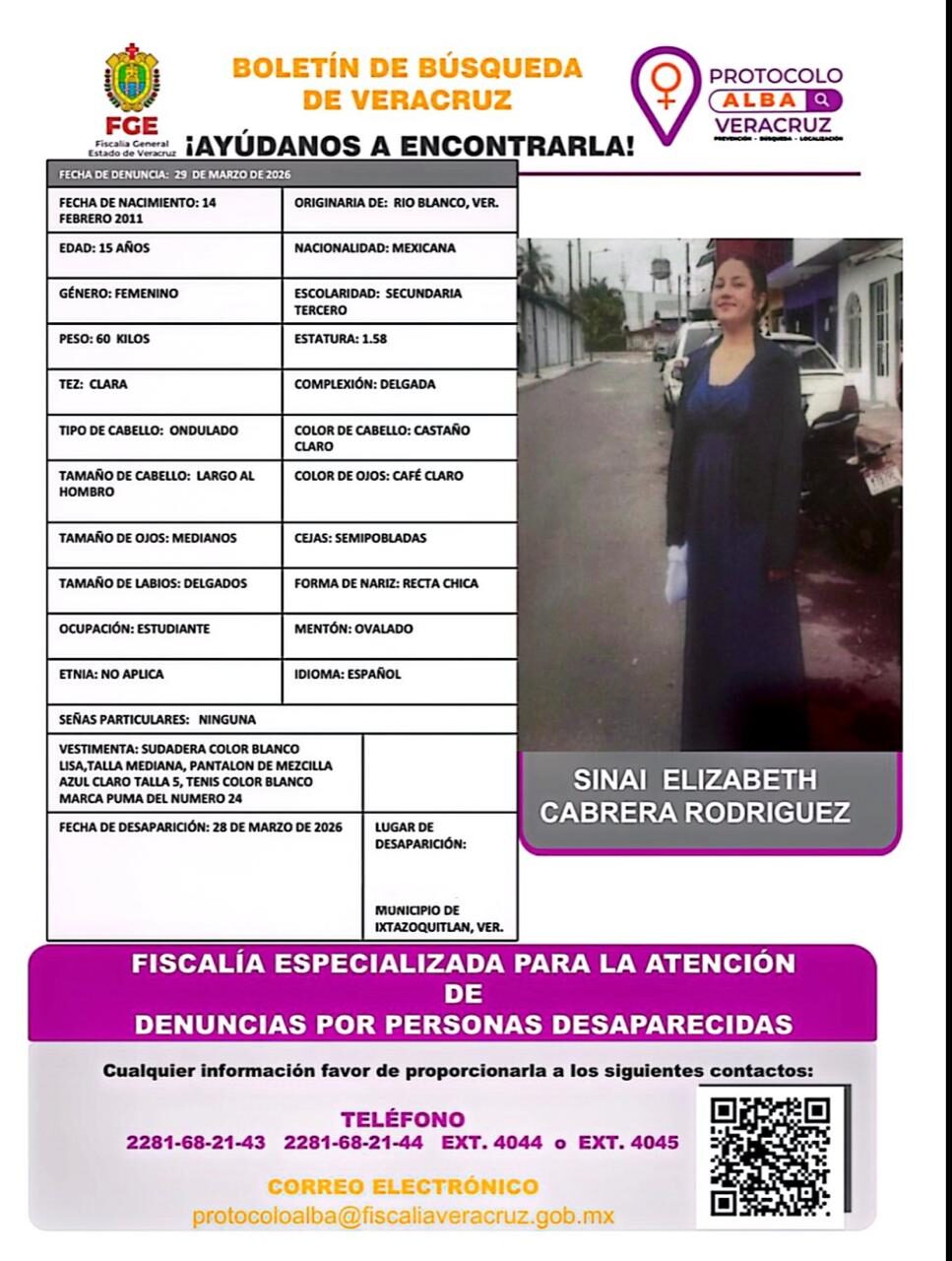 SINAI ELIZABETH CABRERA RODRIGUEZ