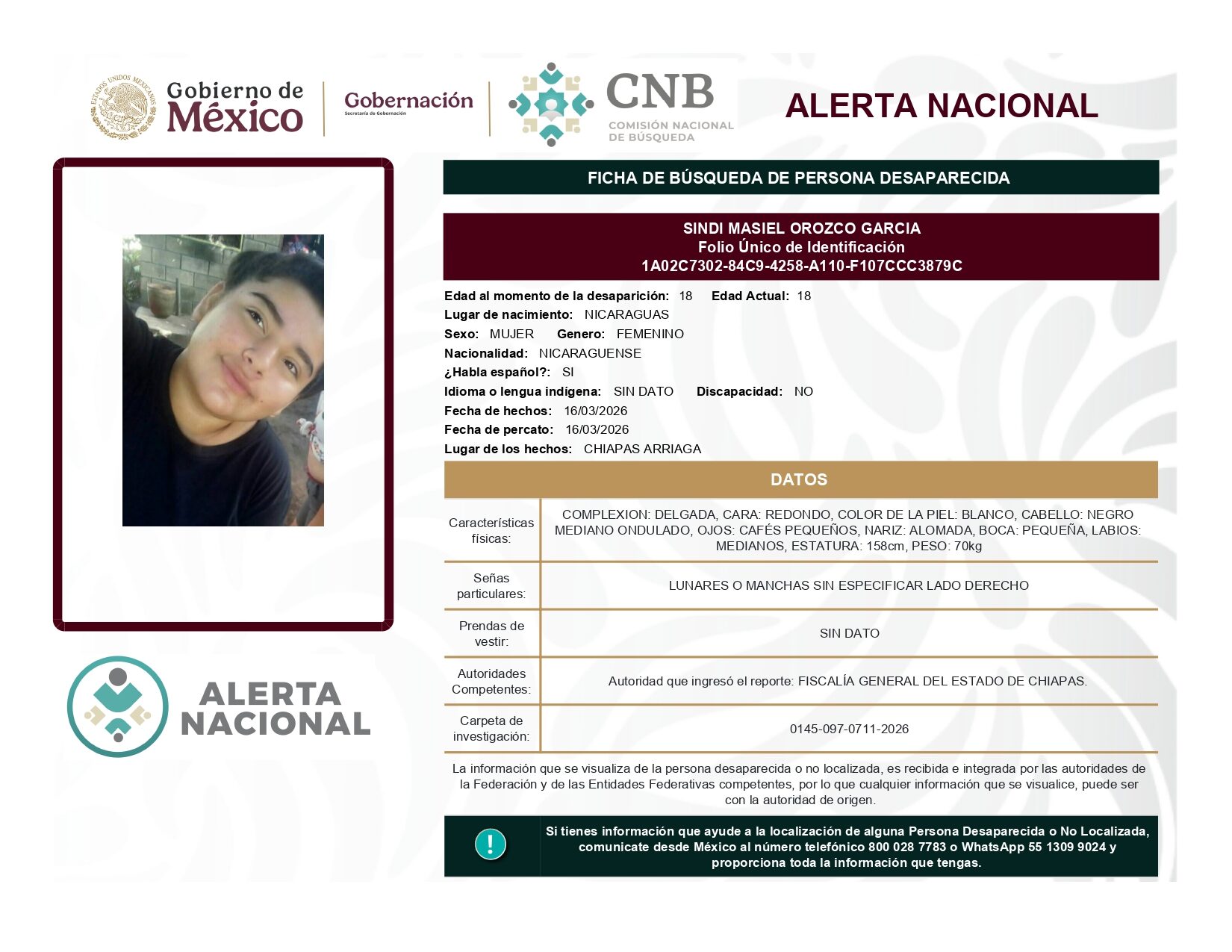 SINDI MASIEL OROZCO GARCIA