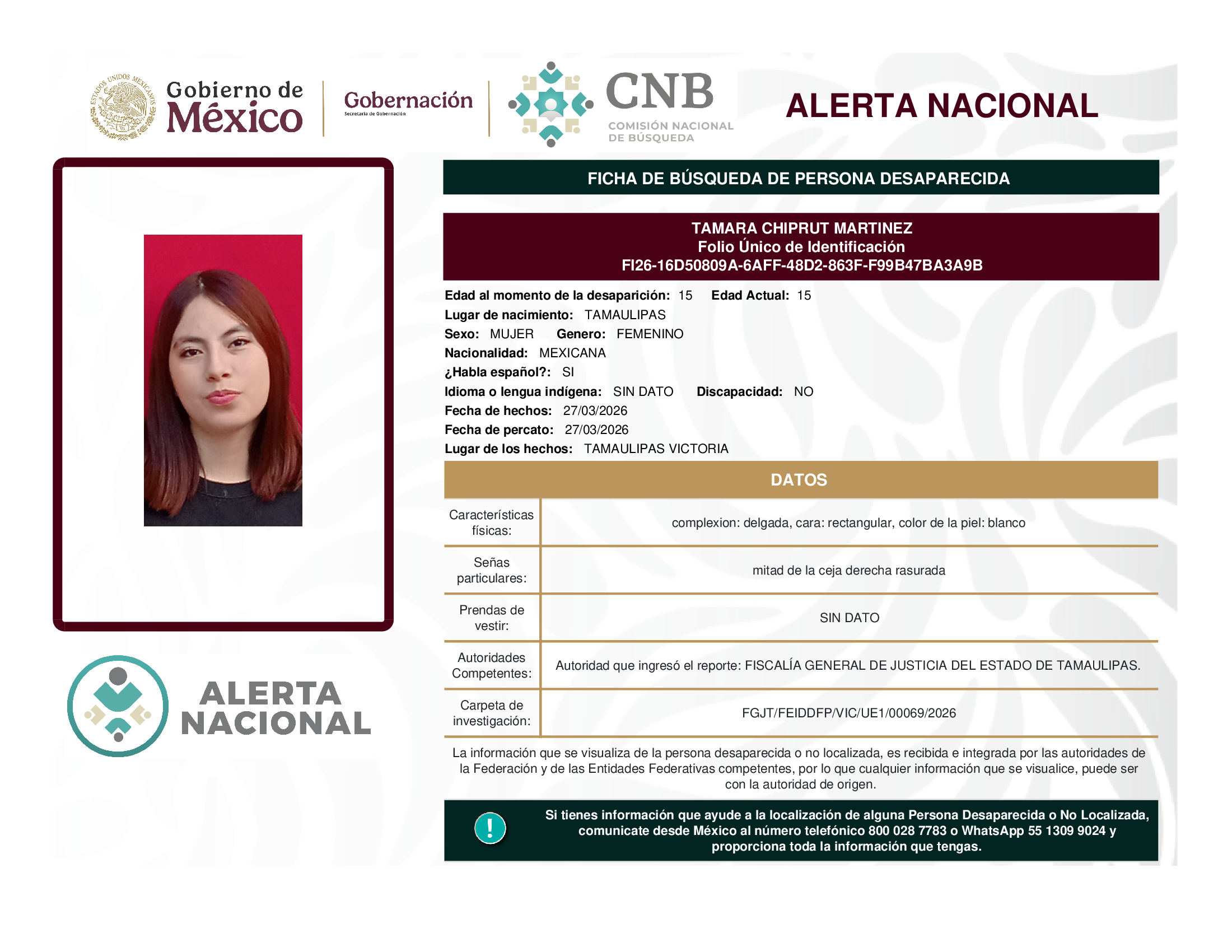 TAMARA CHIPRUT MARTINEZ