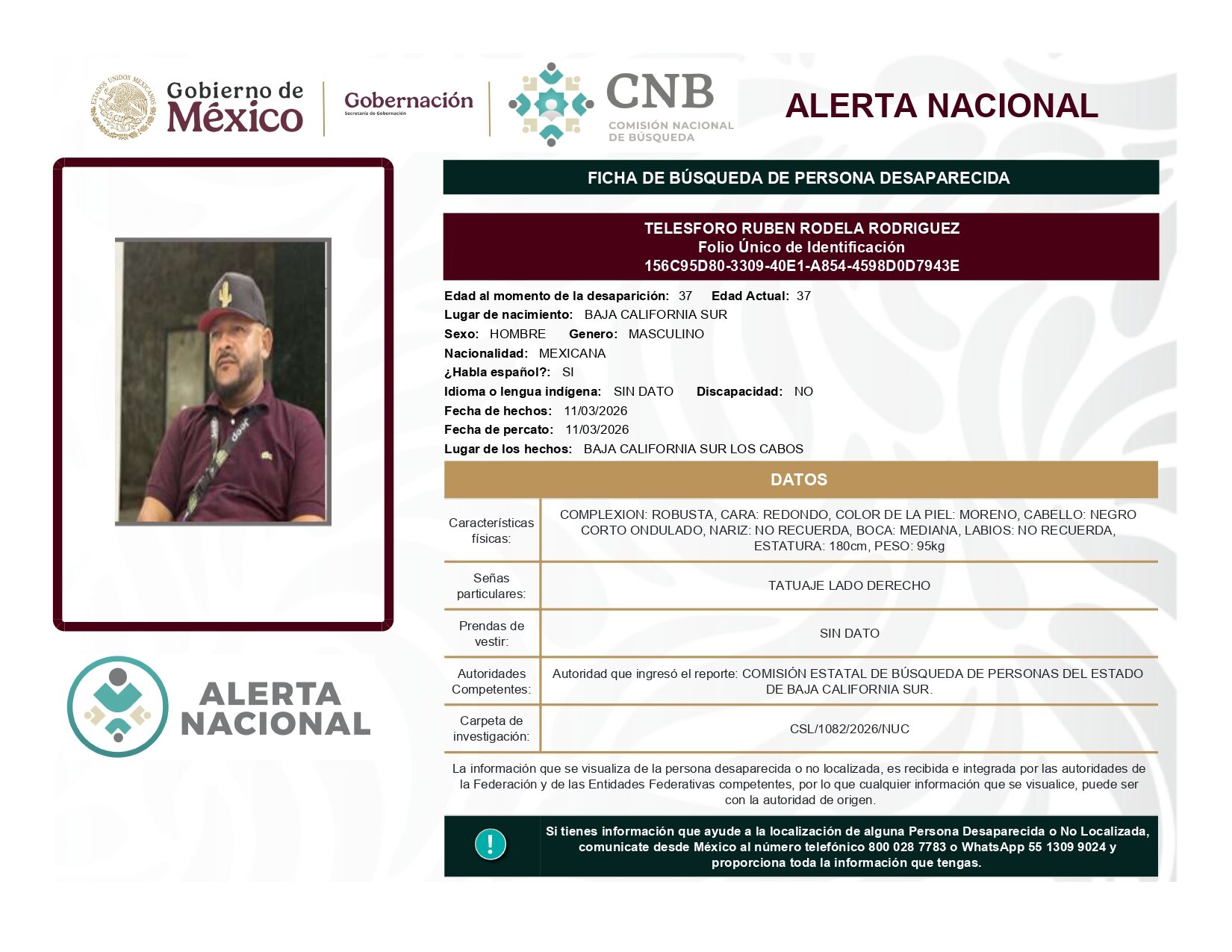 TELESFORO RUBEN RODELA RODRIGUEZ