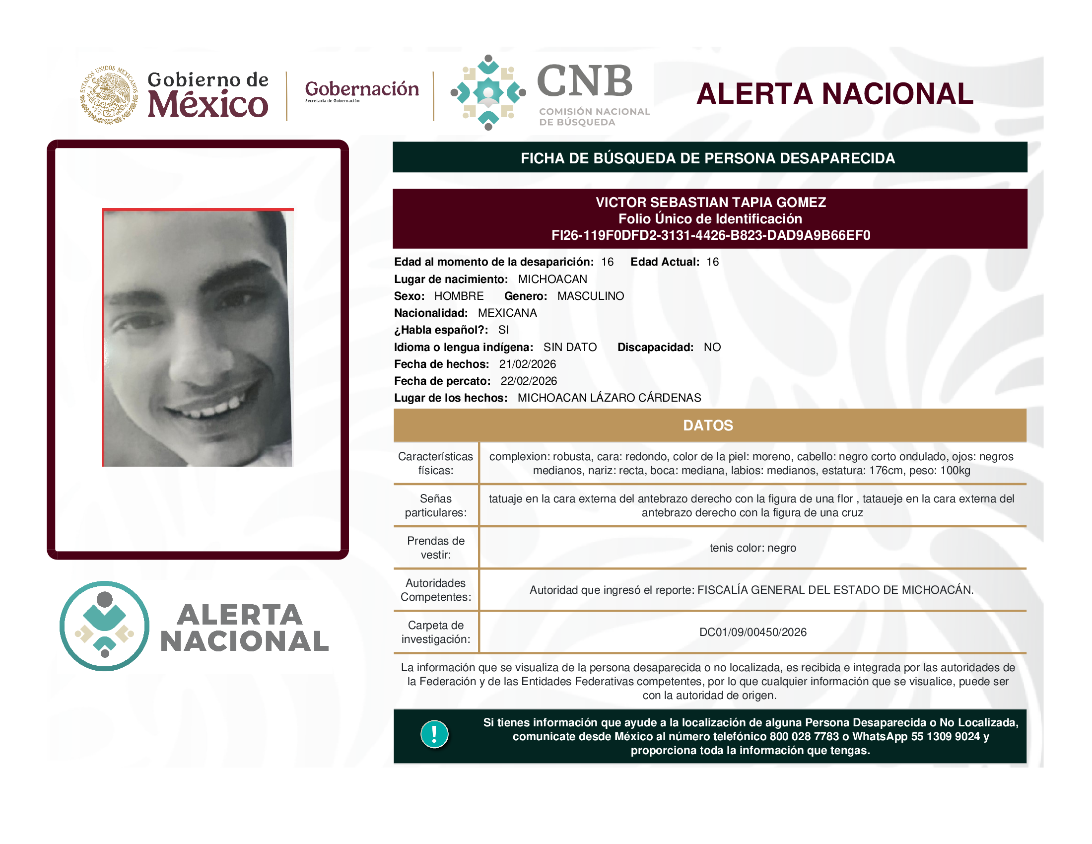 VICTOR SEBASTIAN TAPIA GOMEZ