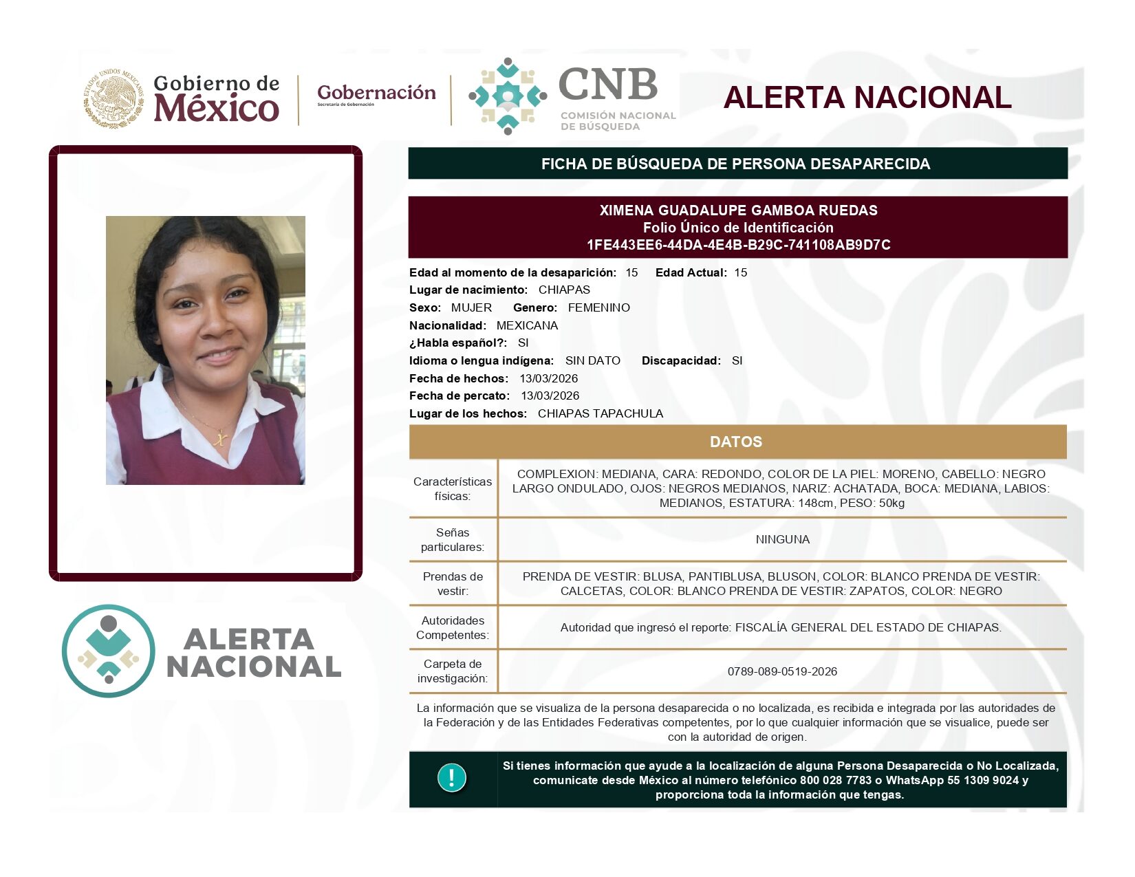 XIMENA GUADALUPE GAMBOA RUEDAS