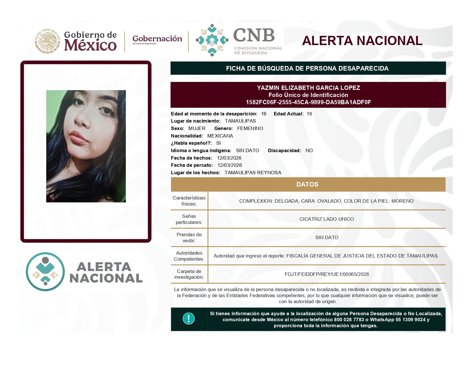 YAZMIN ELIZABETH GARCIA LOPEZ