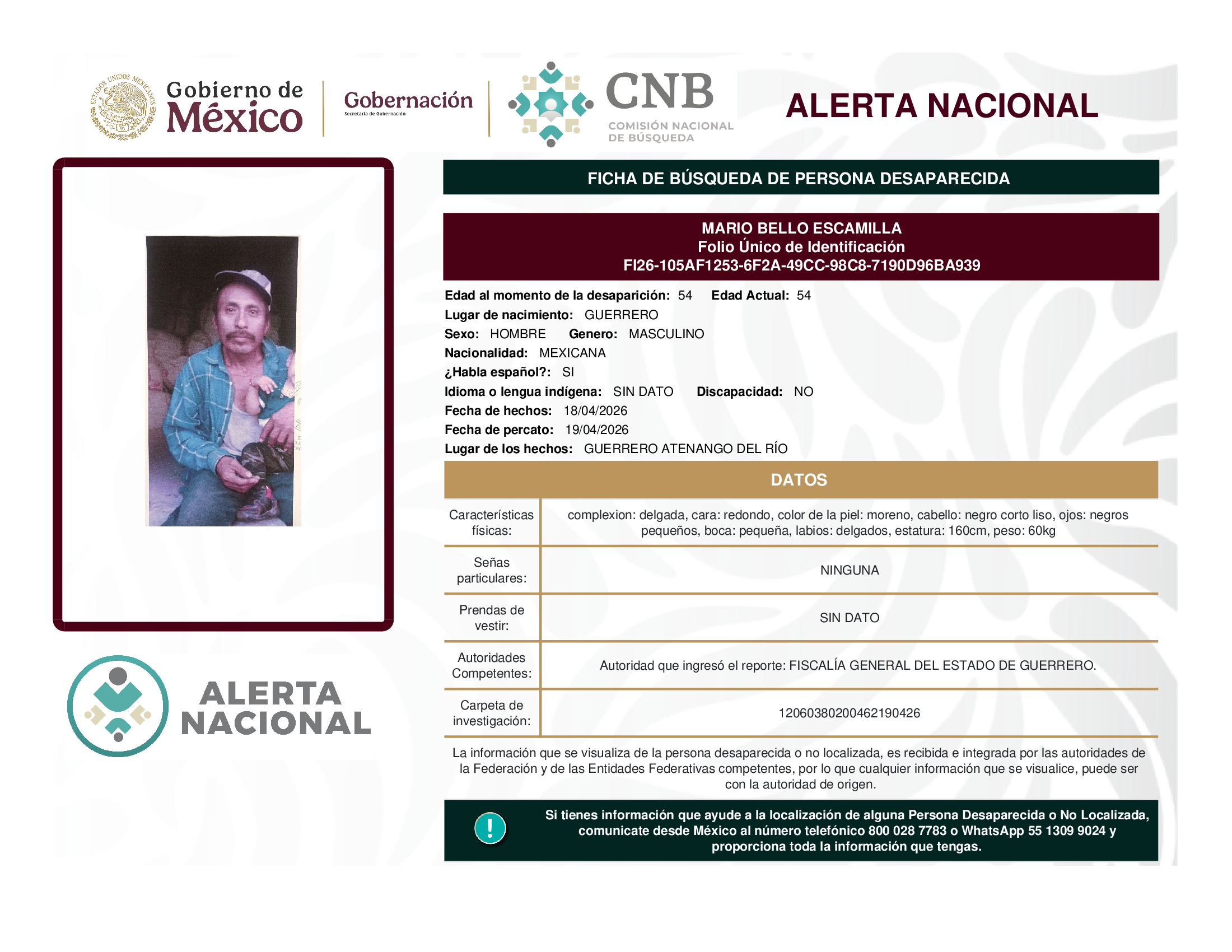 MARIO BELLO ESCAMILLA