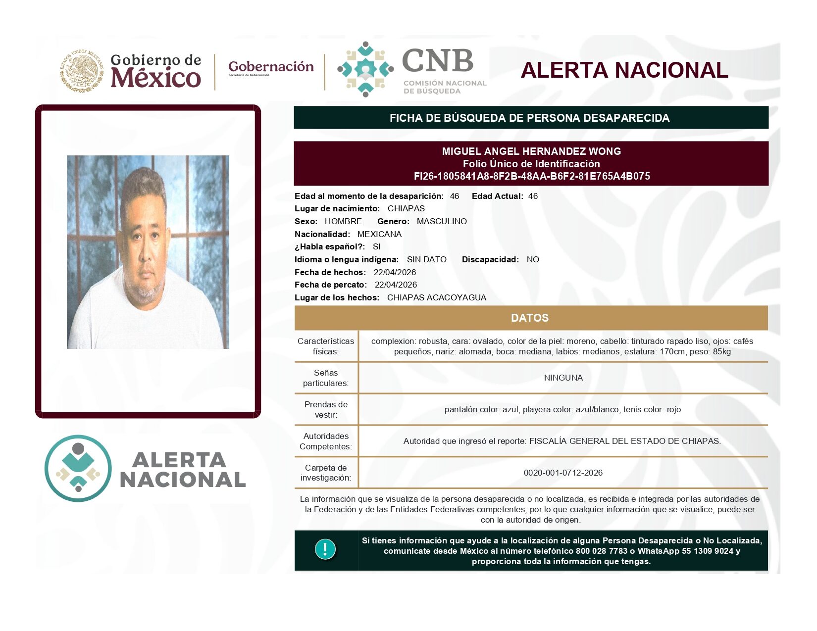 MIGUEL ANGEL HERNANDEZ WONG