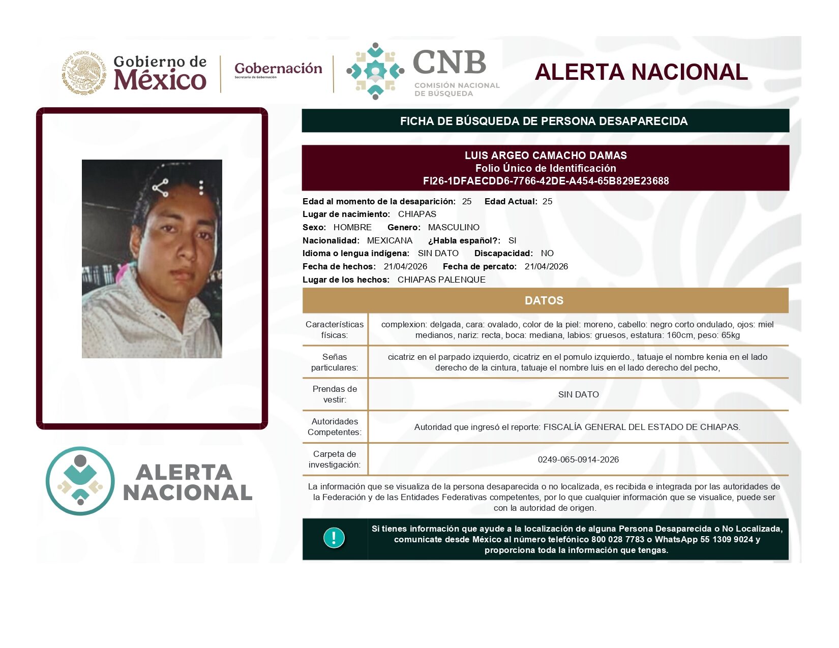 LUIS ARGEO CAMACHO DAMAS