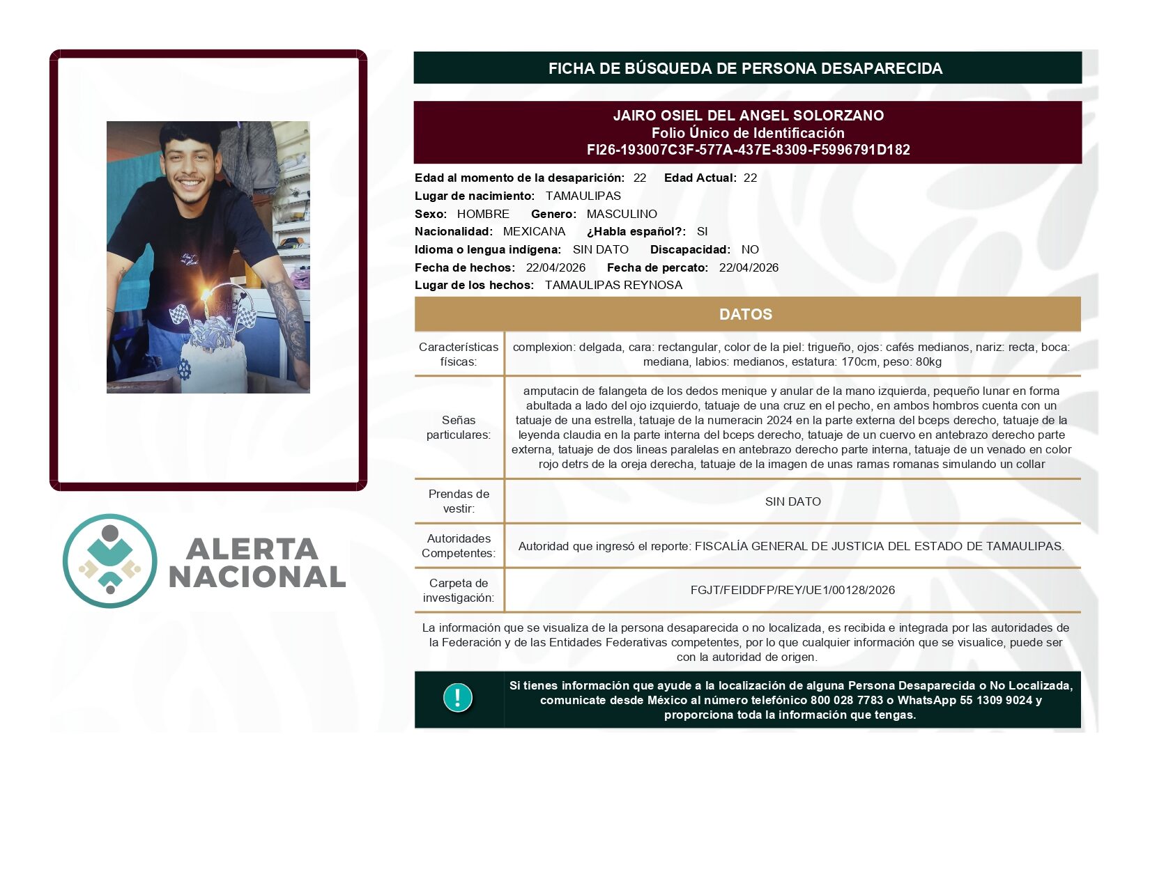 JAIRO OSIEL DEL ANGEL SOLORZANO
