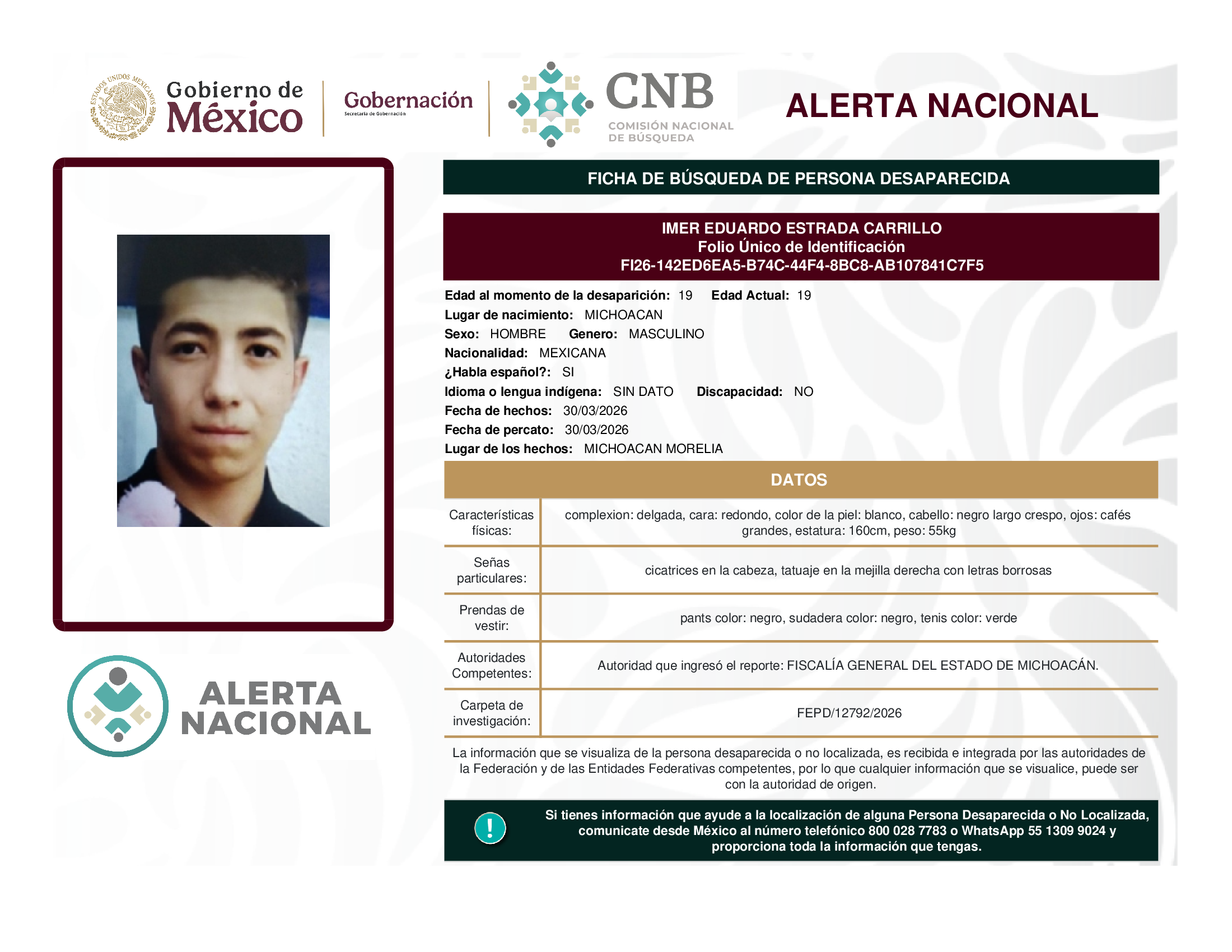 IMER EDUARDO ESTRADA CARRILLO