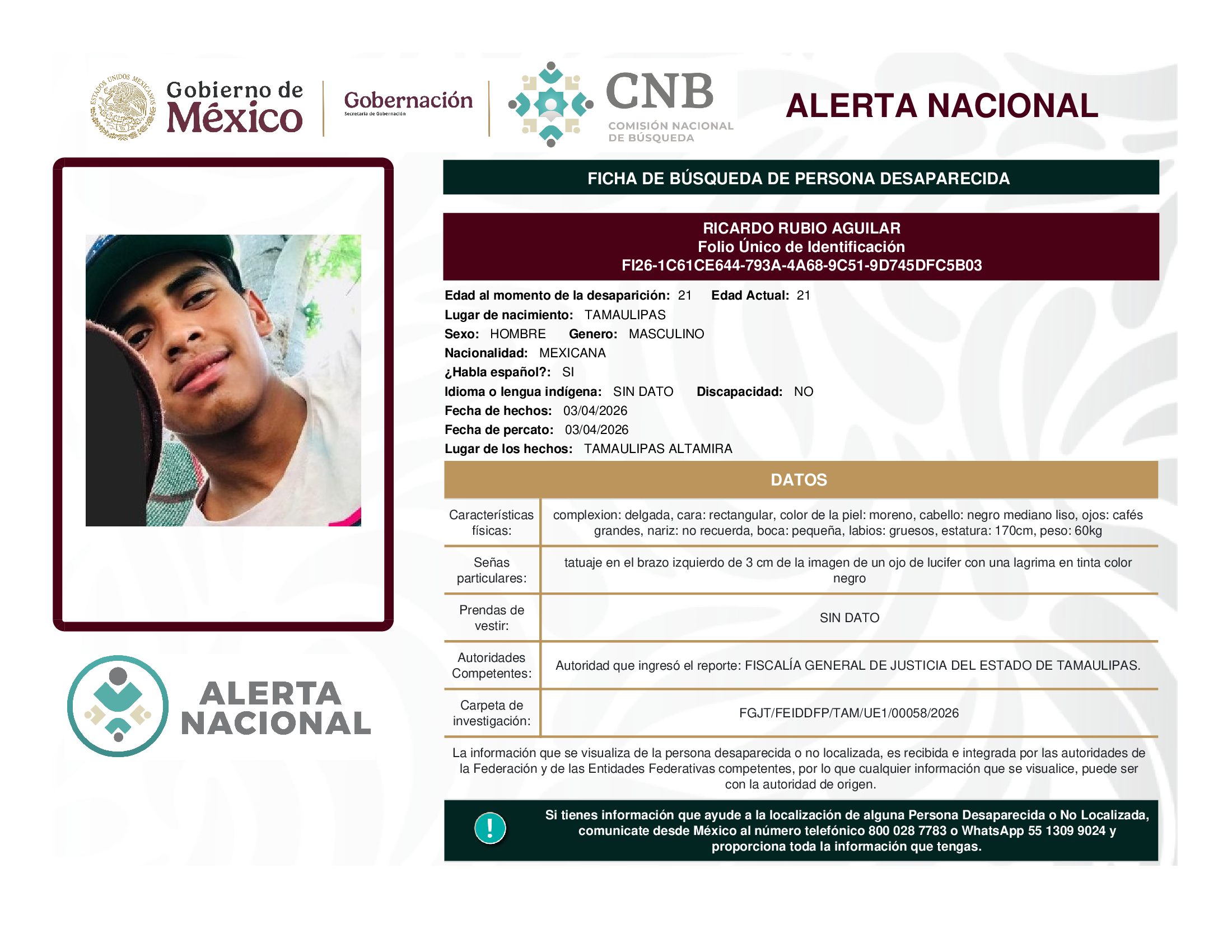 RICARDO RUBIO AGUILAR