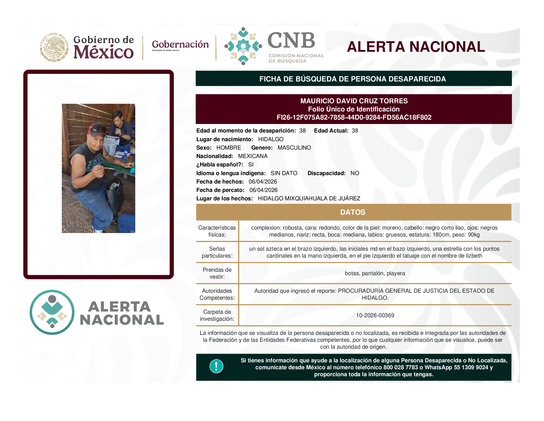 MAURICIO DAVID CRUZ TORRES