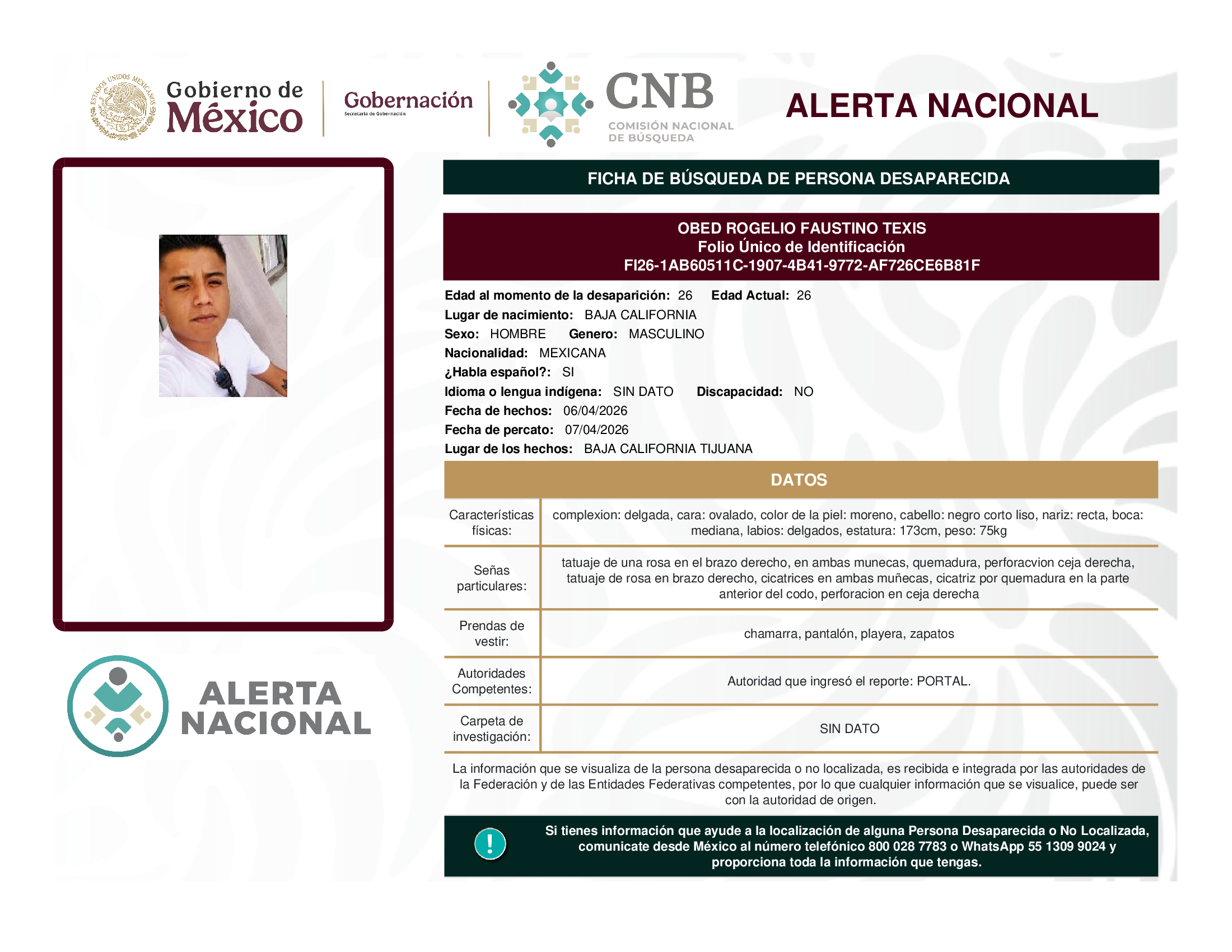 OBED ROGELIO FAUSTINO TEXIS