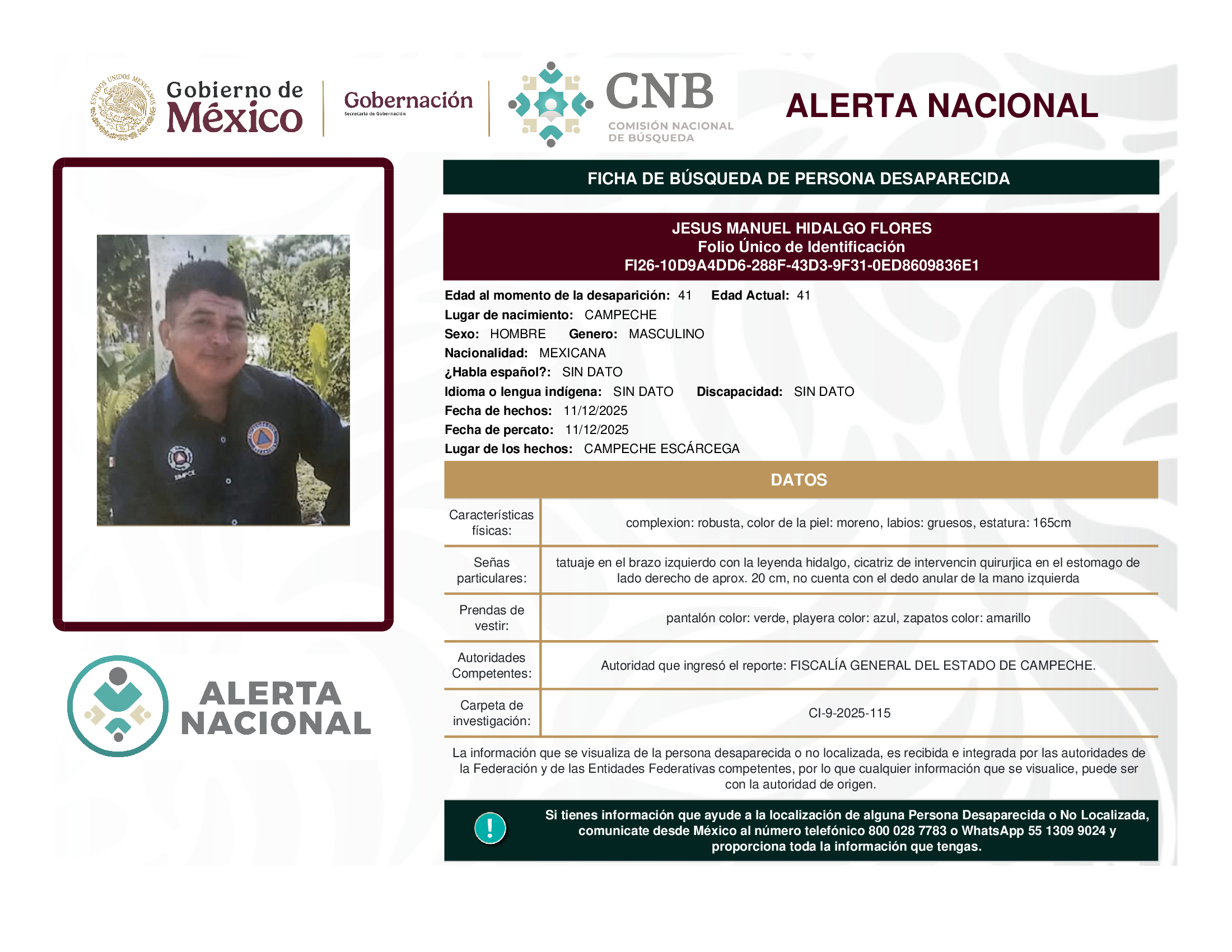 JESUS MANUEL HIDALGO FLORES