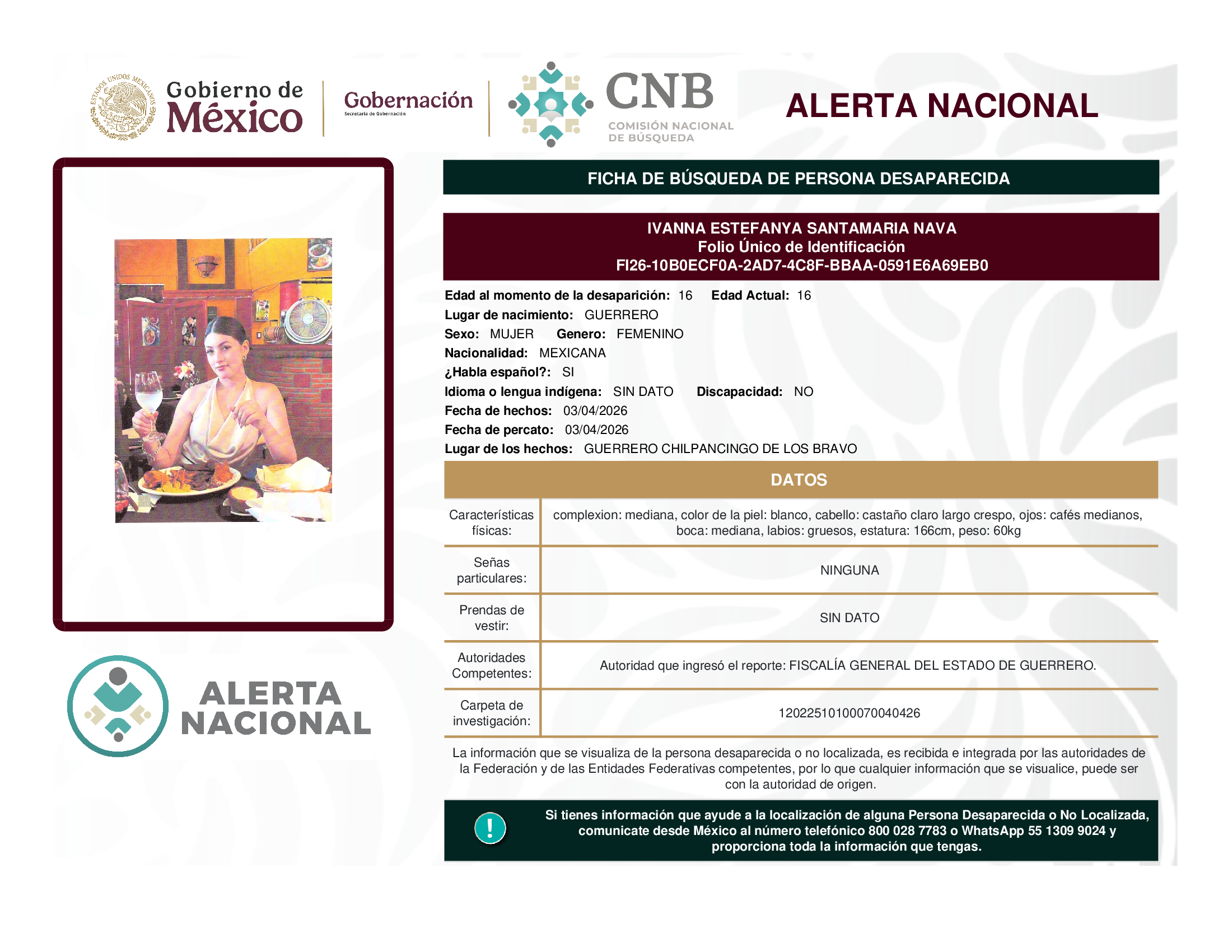 IVANNA ESTEFANYA SANTAMARIA NAVA