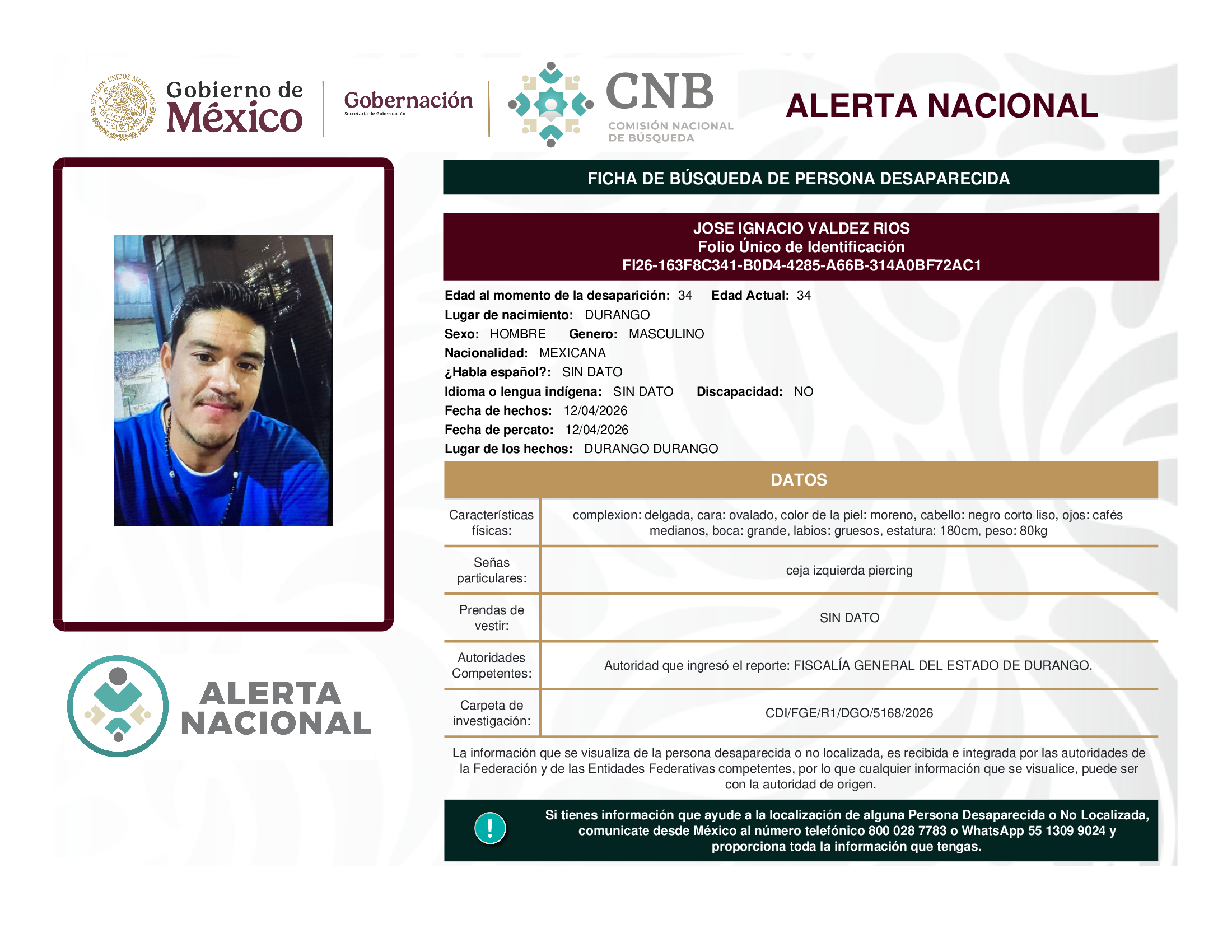 JOSE IGNACIO VALDEZ RIOS