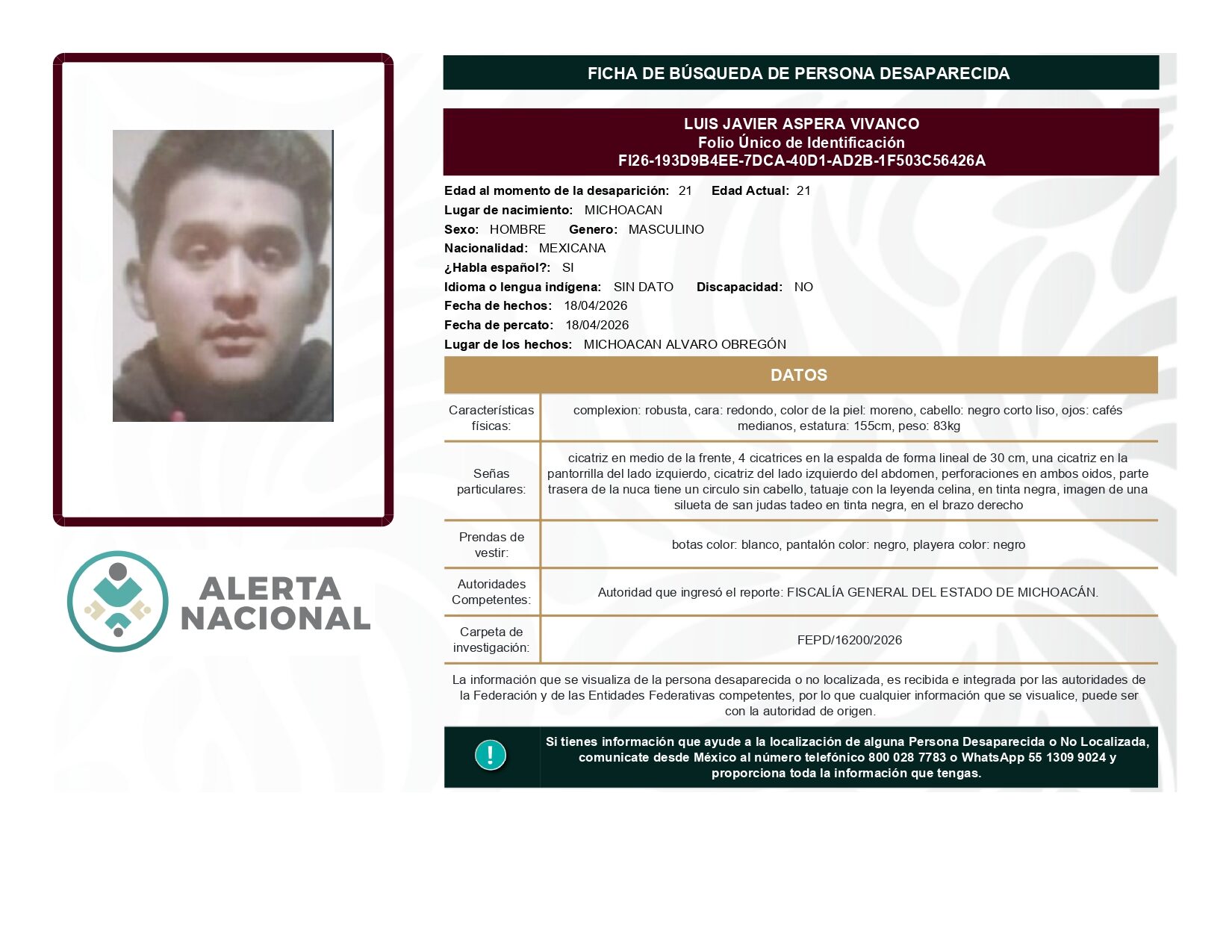 LUIS JAVIER ASPERA VIVANCO