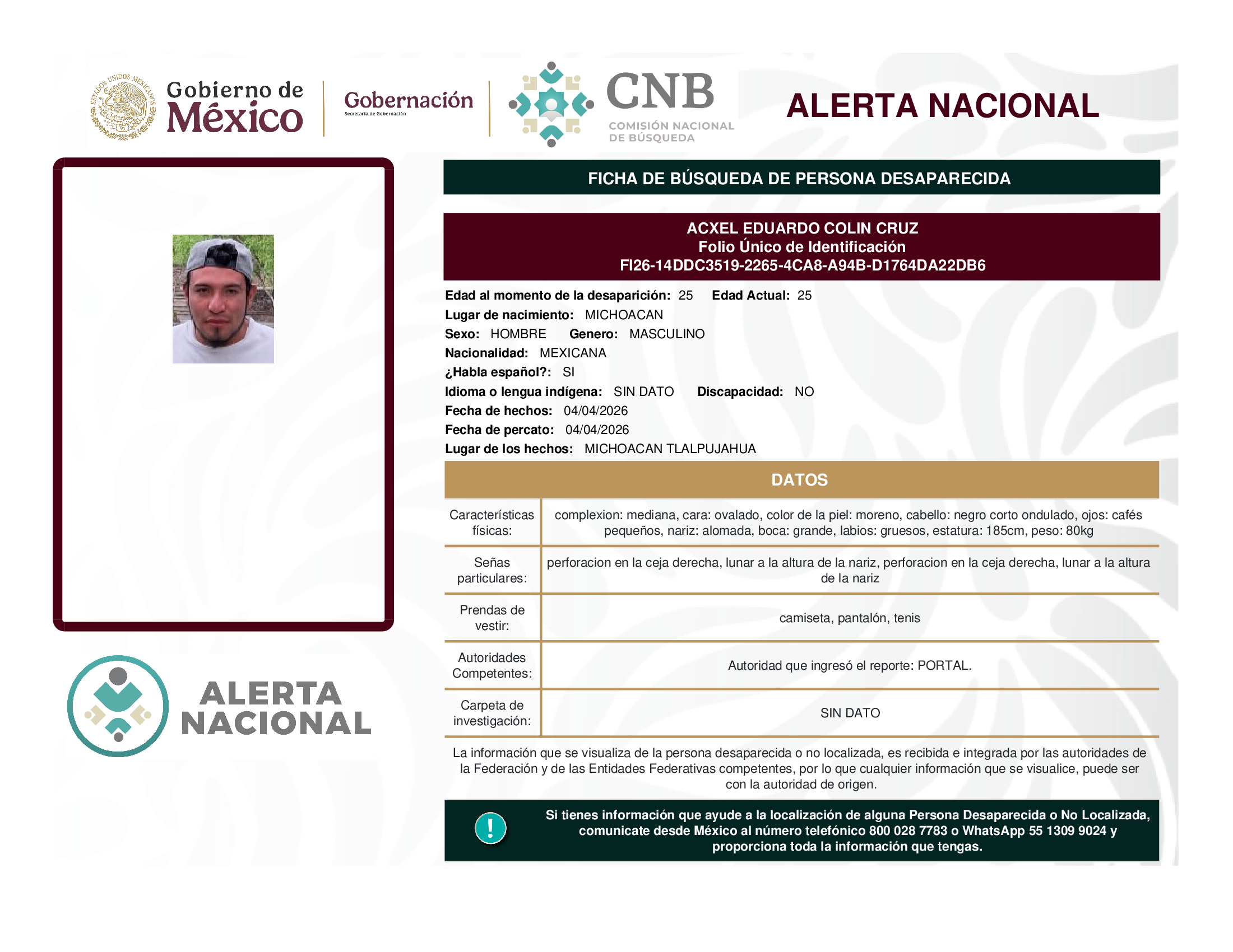 ACXEL EDUARDO COLIN CRUZ