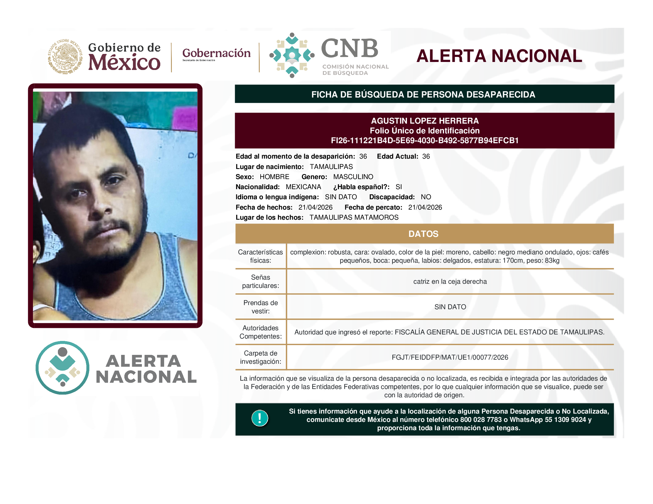 AGUSTIN LOPEZ HERRERA