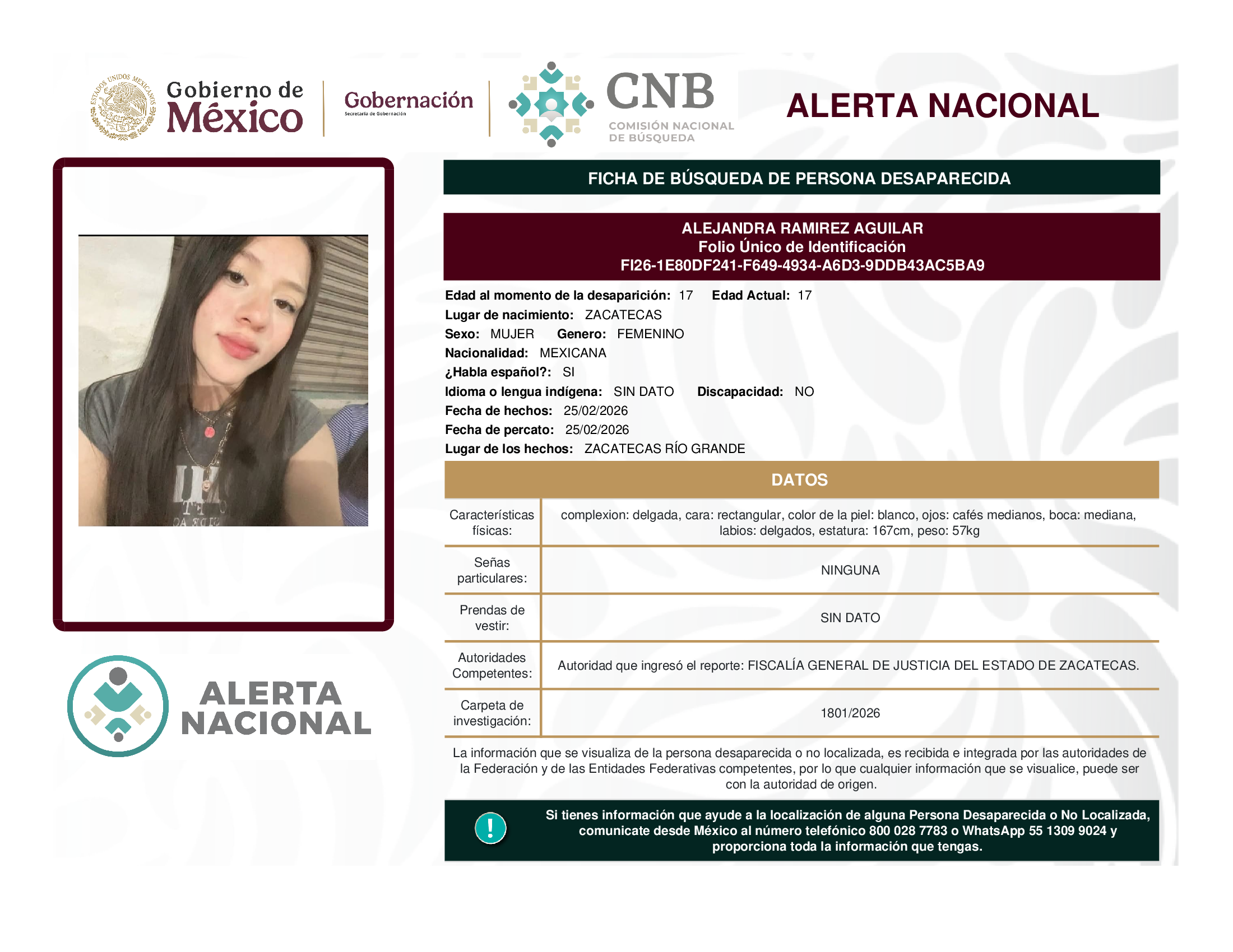 ALEJANDRA RAMIREZ AGUILAR