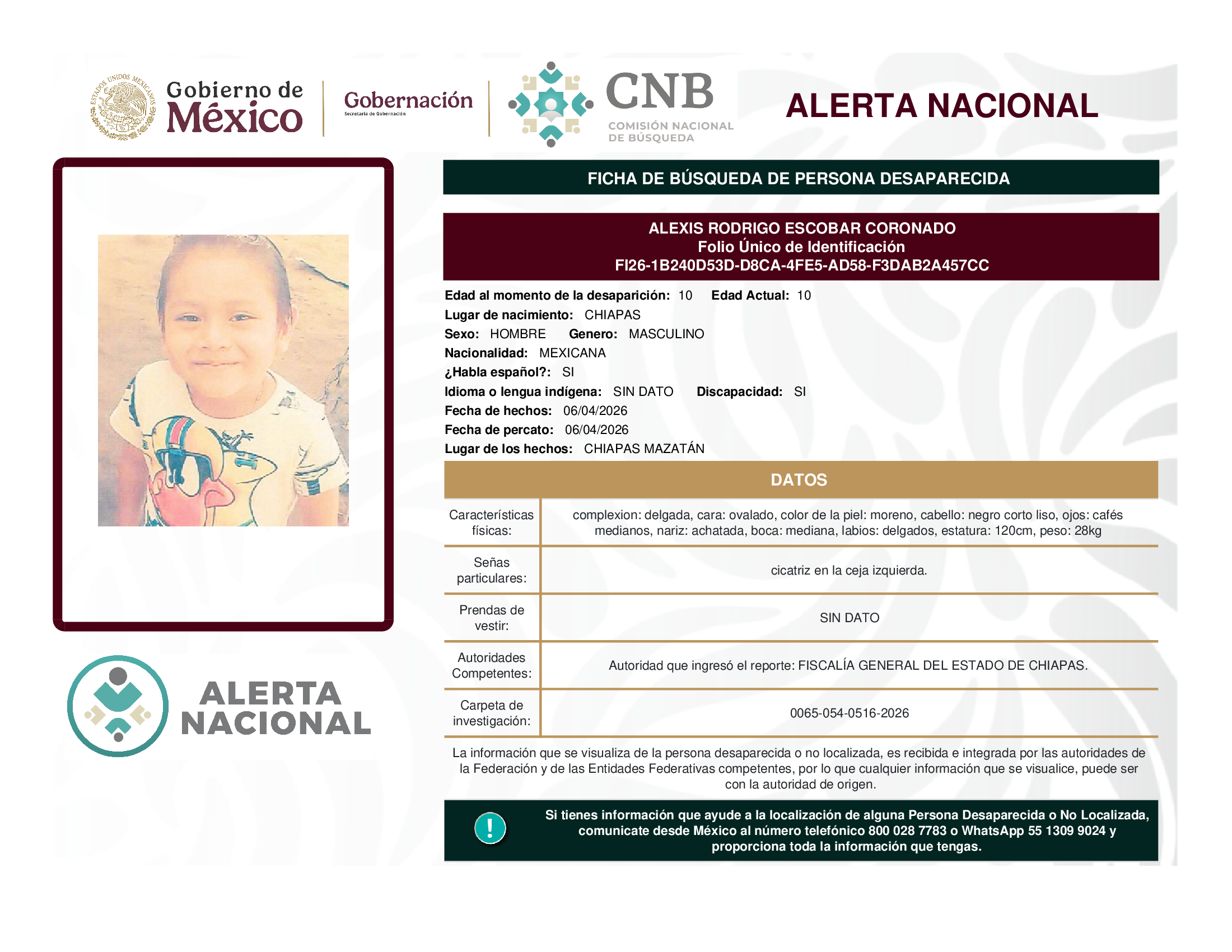 ALEXIS RODRIGO ESCOBAR CORONADO