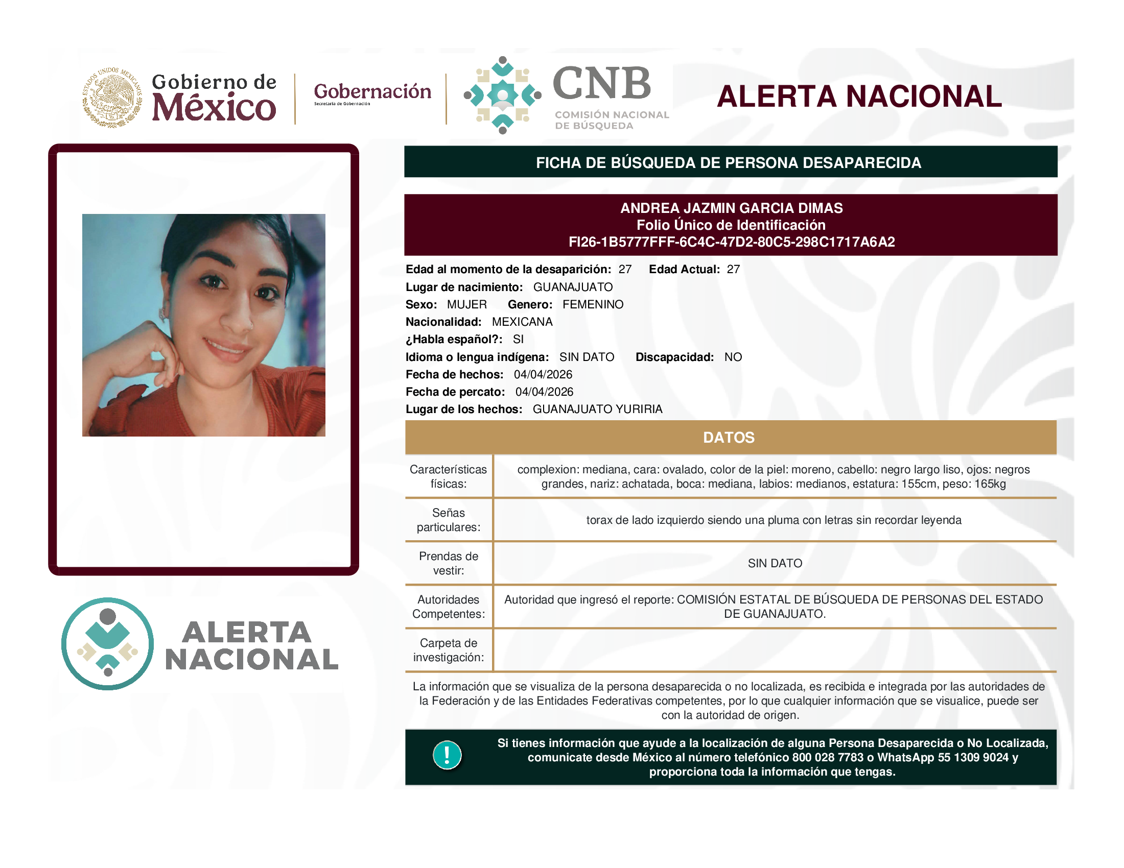 ANDREA JAZMIN GARCIA DIMAS