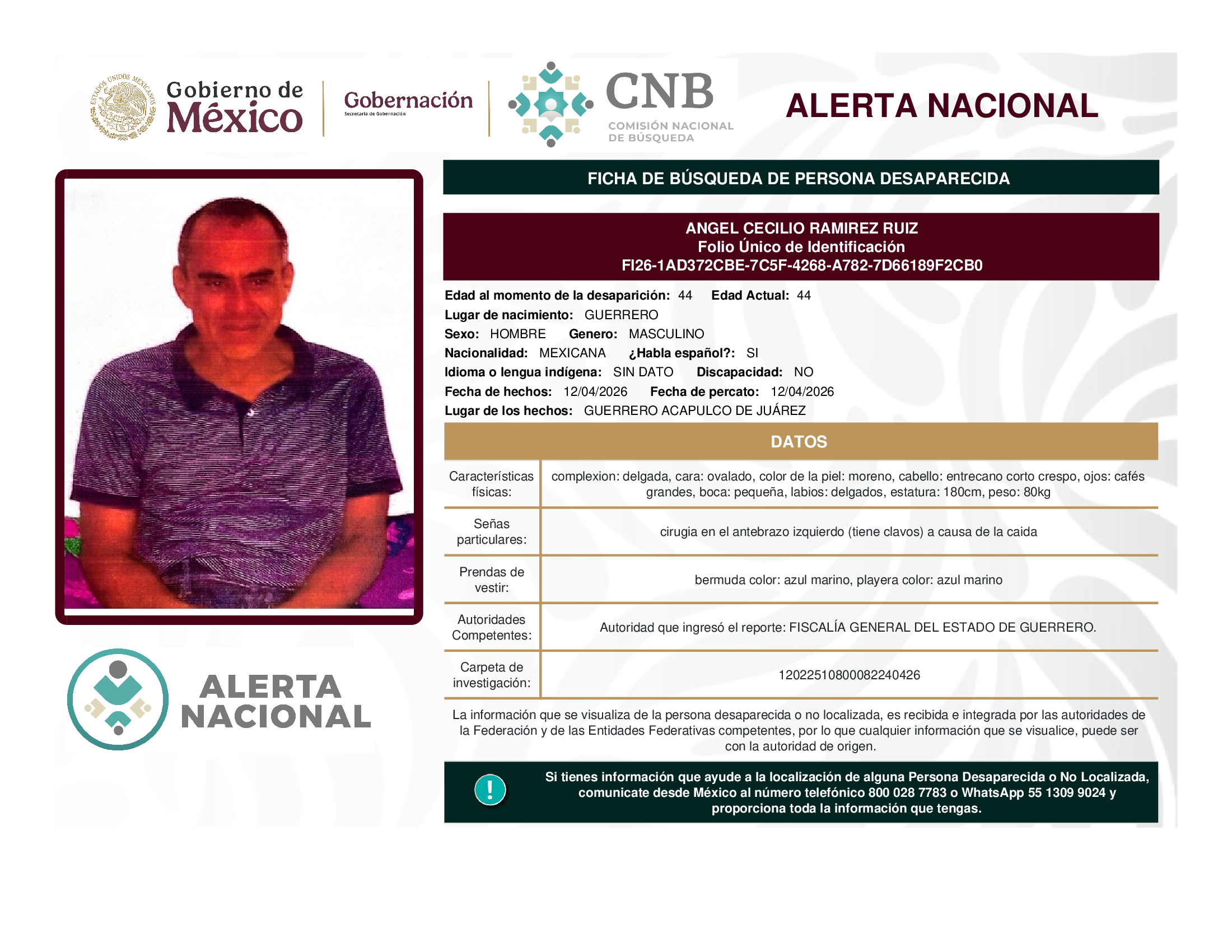 ANGEL CECILIO RAMIREZ RUIZ