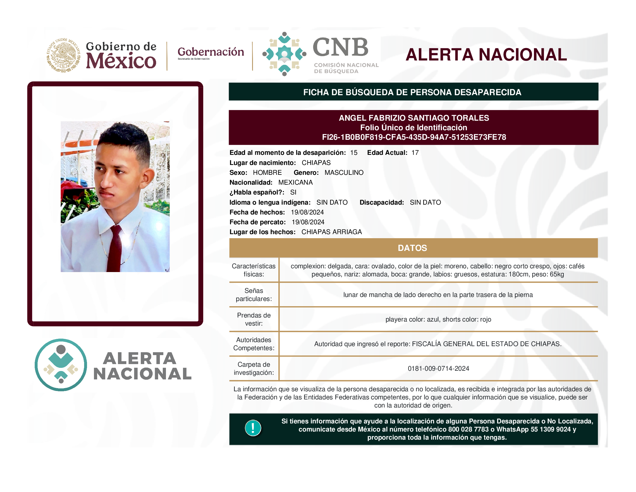 ANGEL FABRIZIO SANTIAGO TORALES