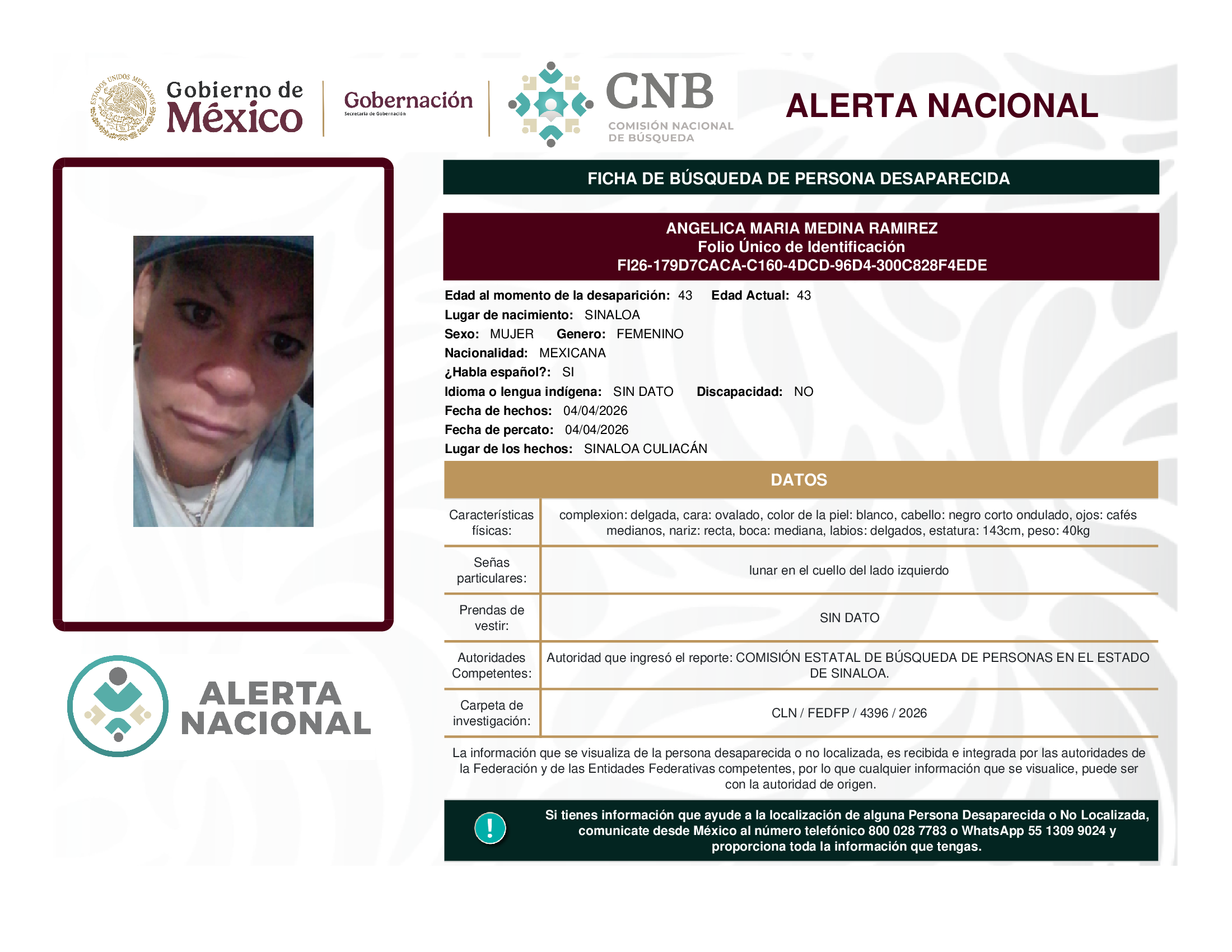 ANGELICA MARIA MEDINA RAMIREZ