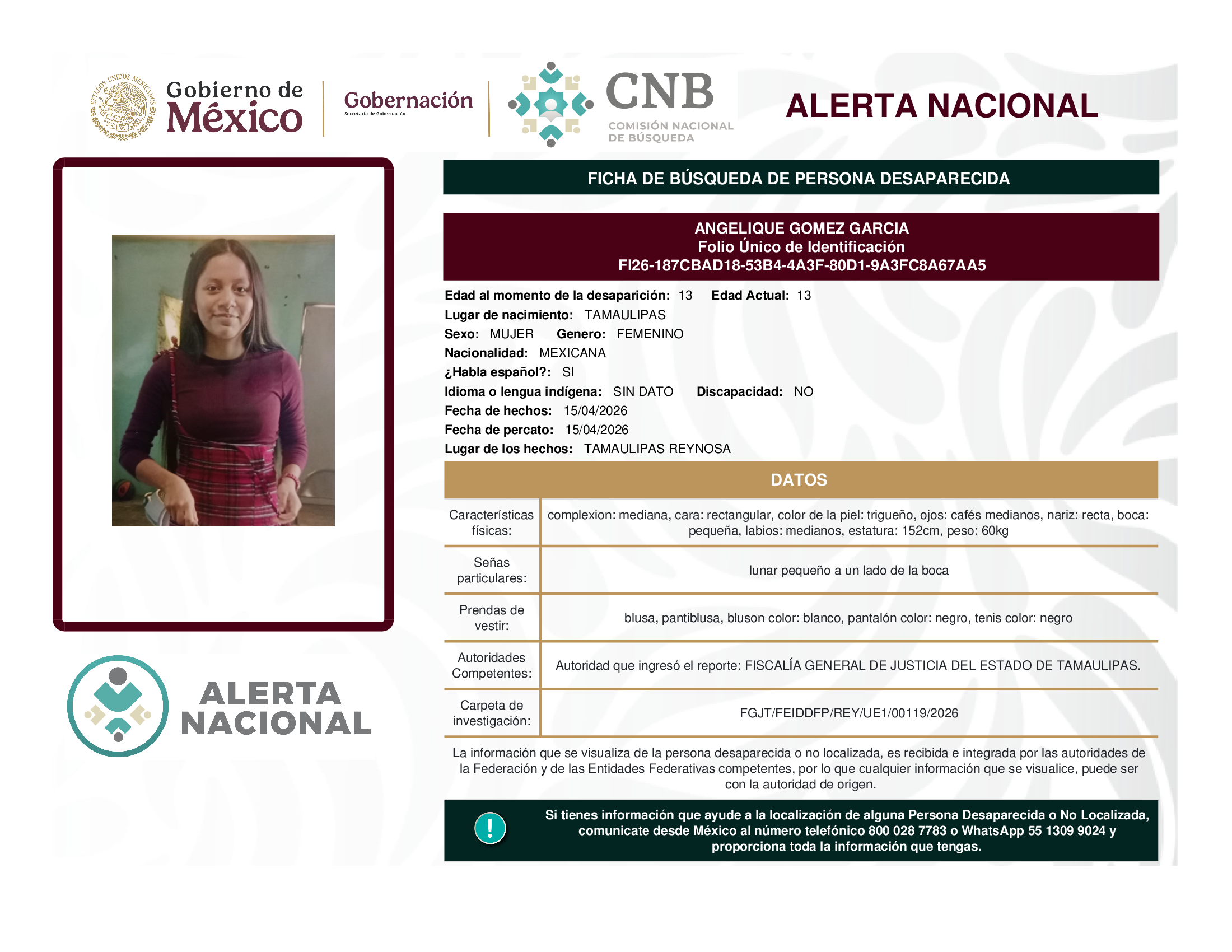 ANGELIQUE GOMEZ GARCIA