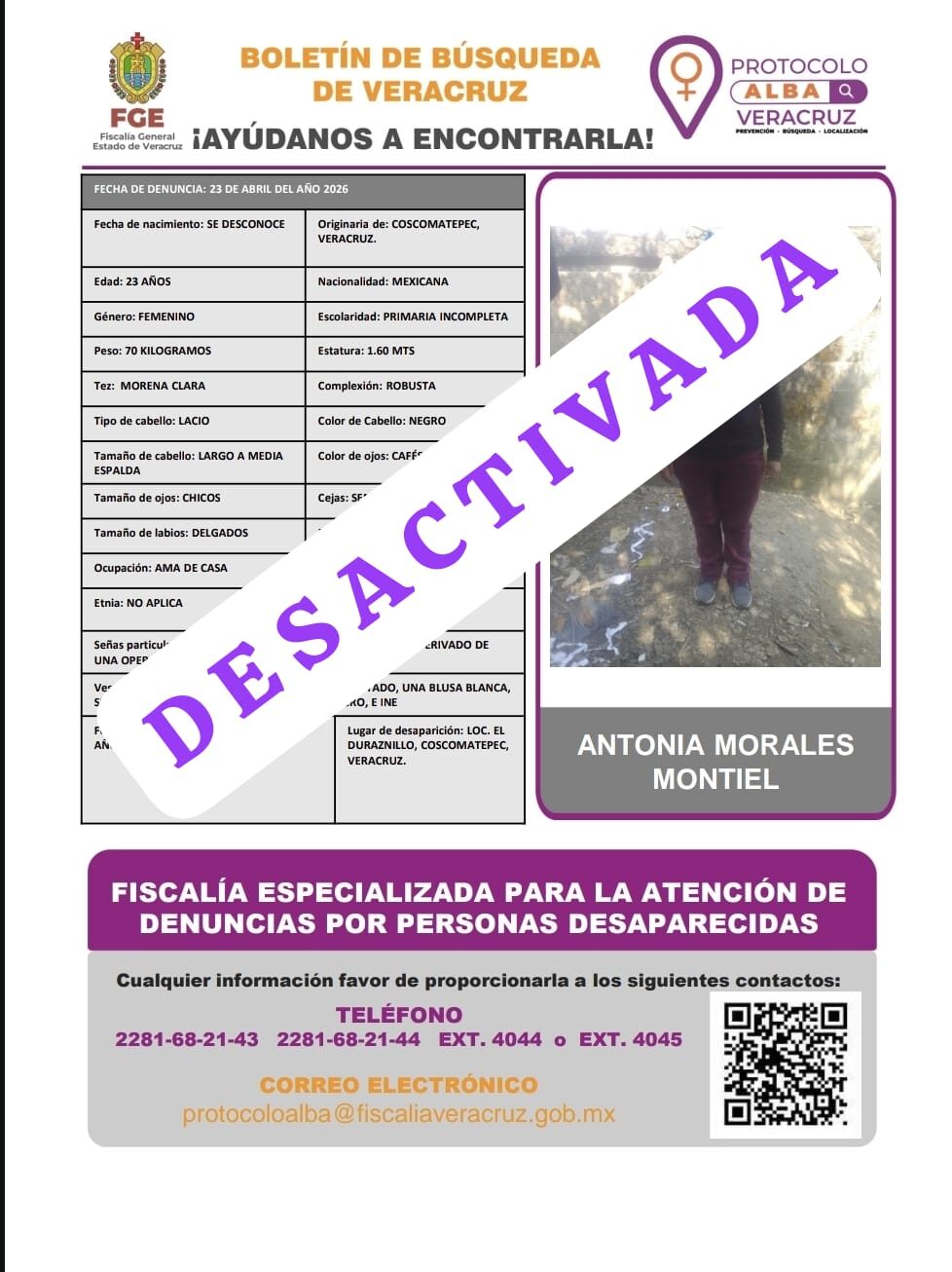 ANTONIA MORALES MONTIEL