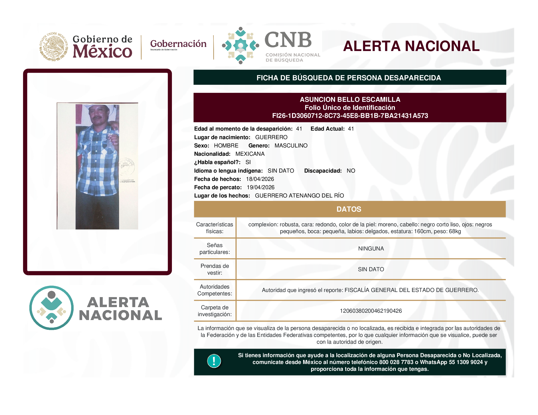 ASUNCION BELLO ESCAMILLA