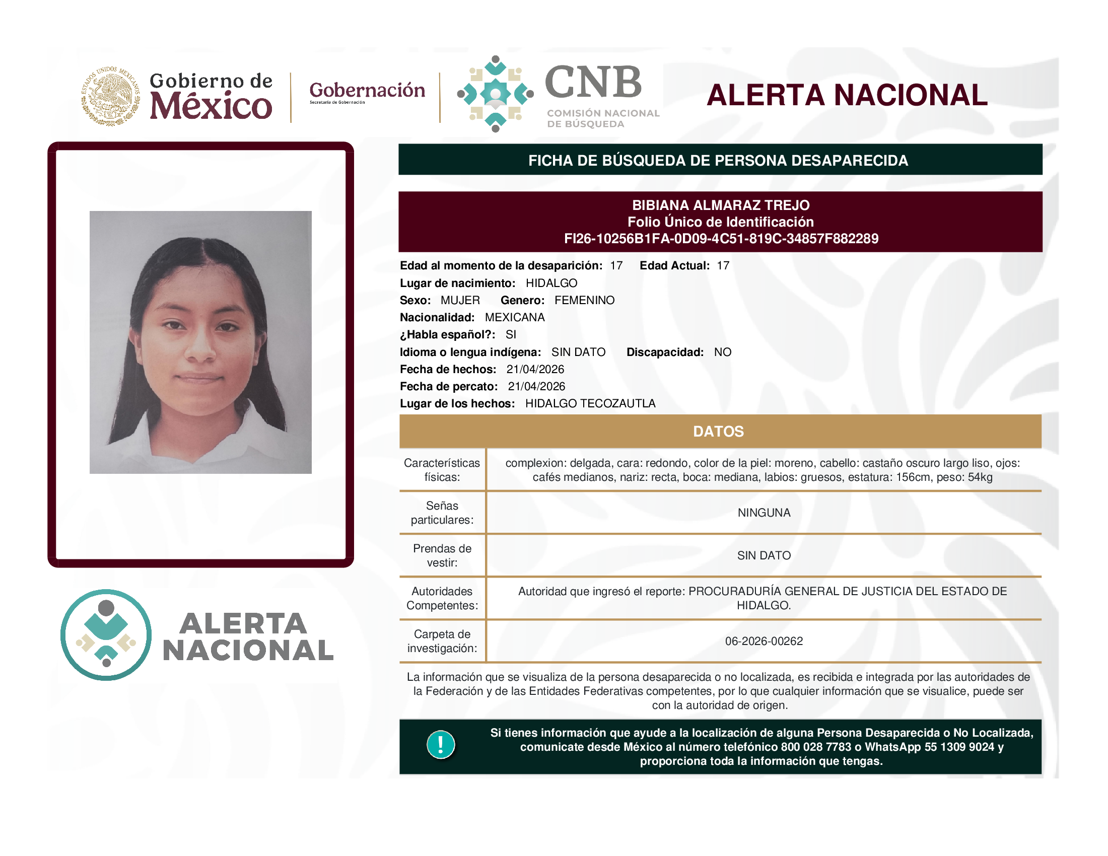 BIBIANA ALMARAZ TREJO