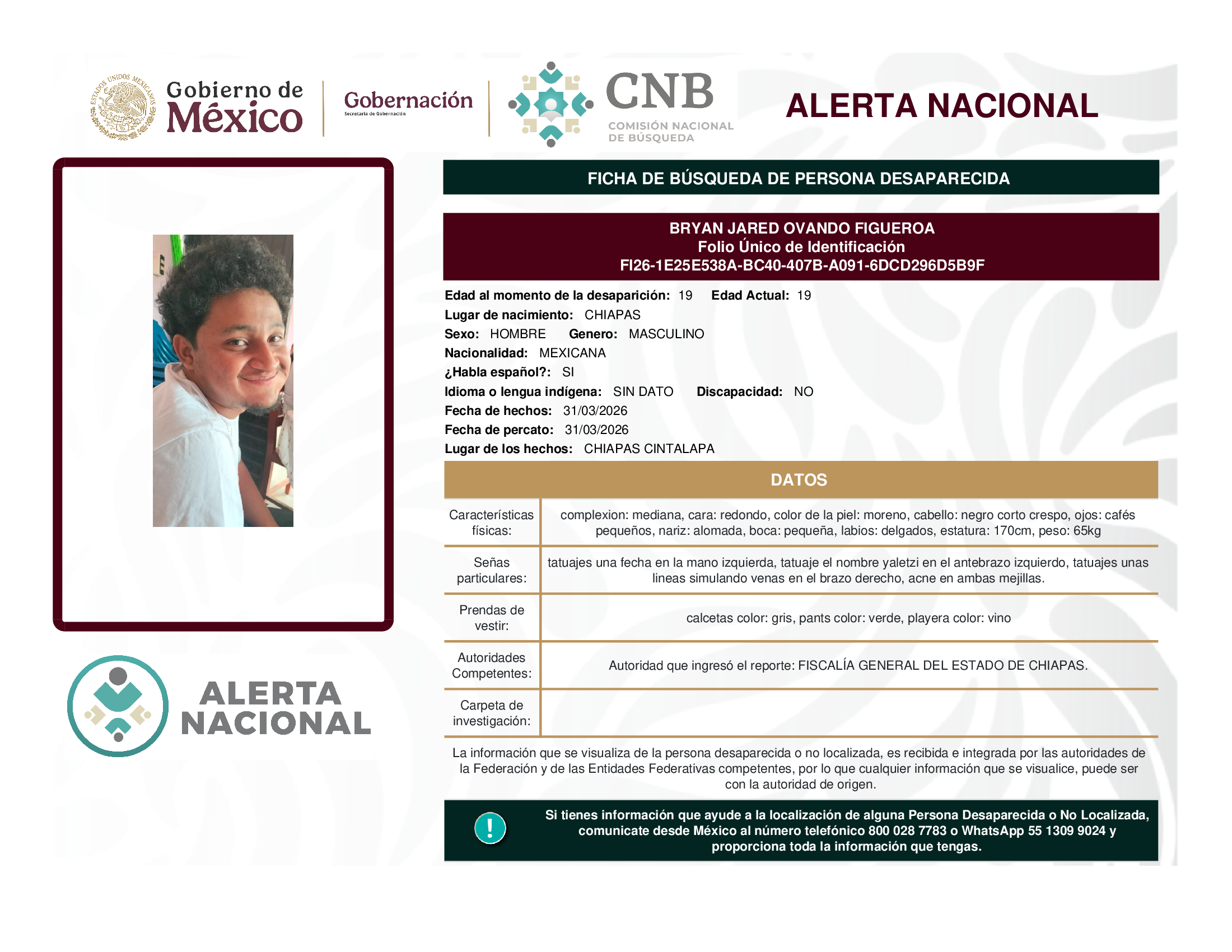 BRYAN JARED OVANDO FIGUEROA