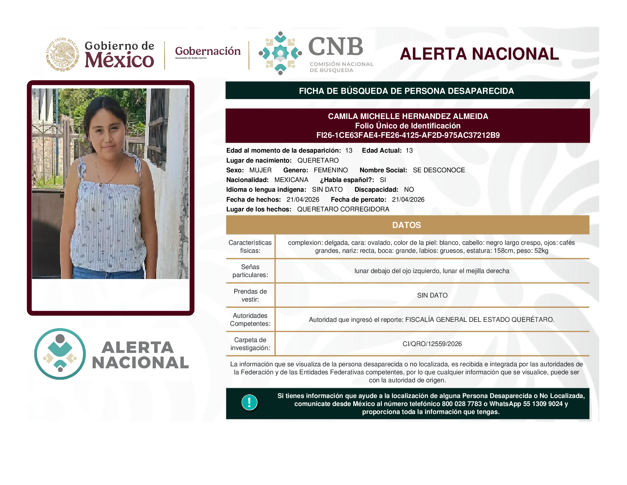 CAMILA MICHELLE HERNANDEZ ALMEIDA