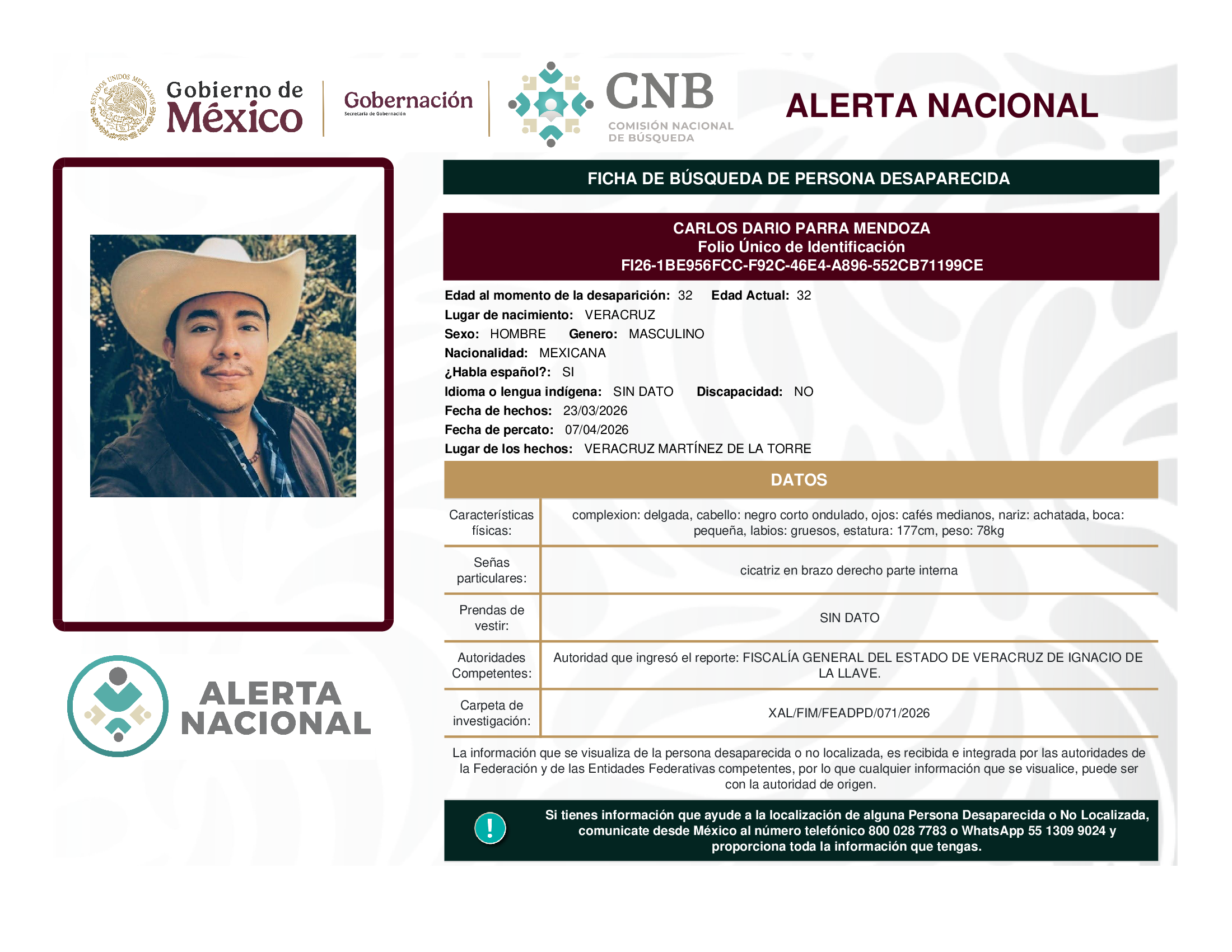 CARLOS DARIO PARRA MENDOZA