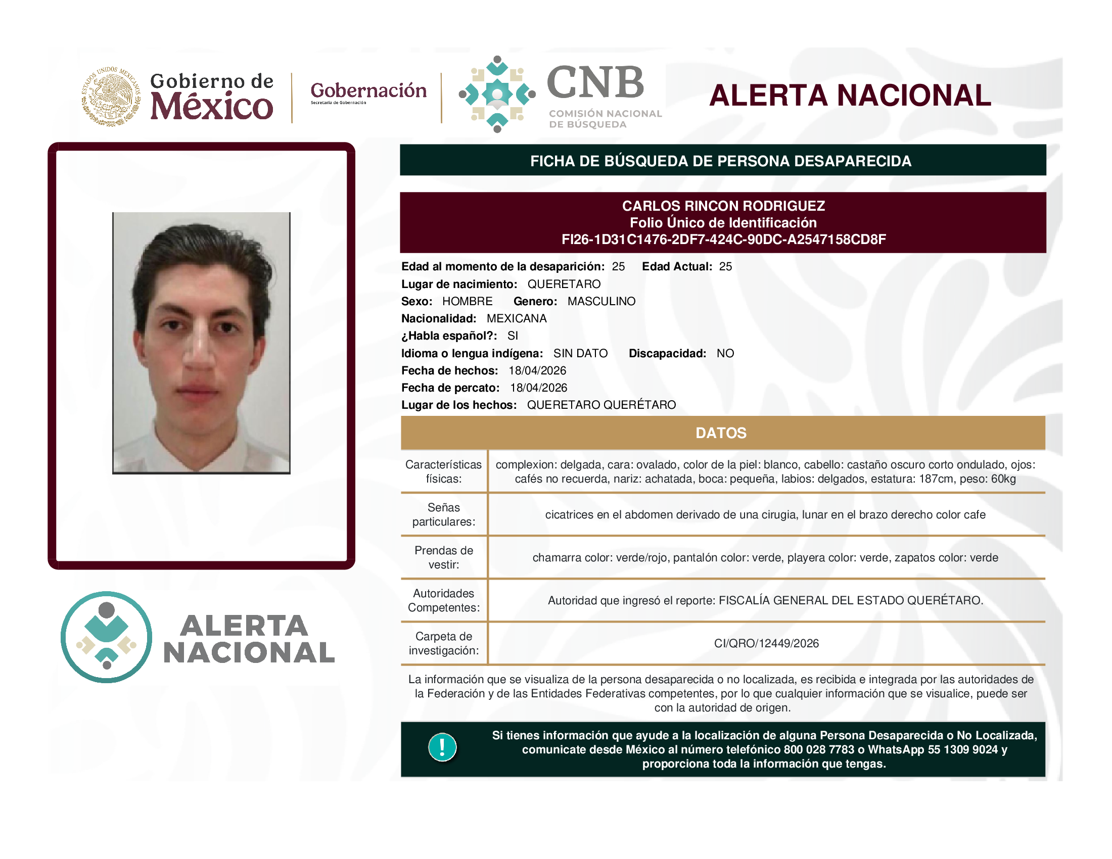 CARLOS RINCON RODRIGUEZ