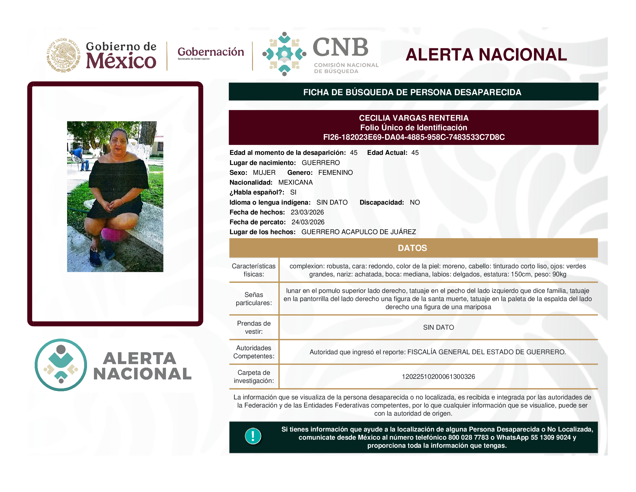 CECILIA VARGAS RENTERIA