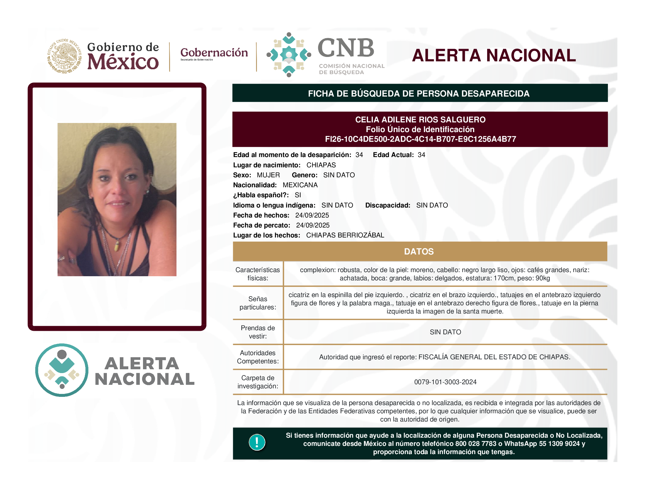 CELIA ADILENE RIOS SALGUERO