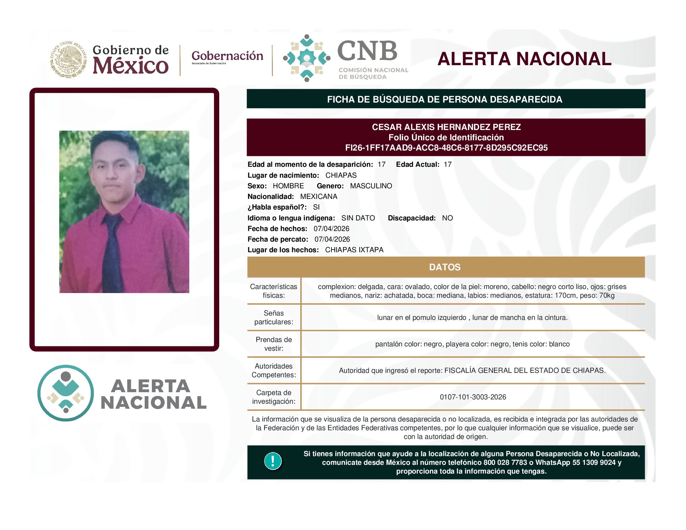 CESAR ALEXIS HERNANDEZ PEREZ