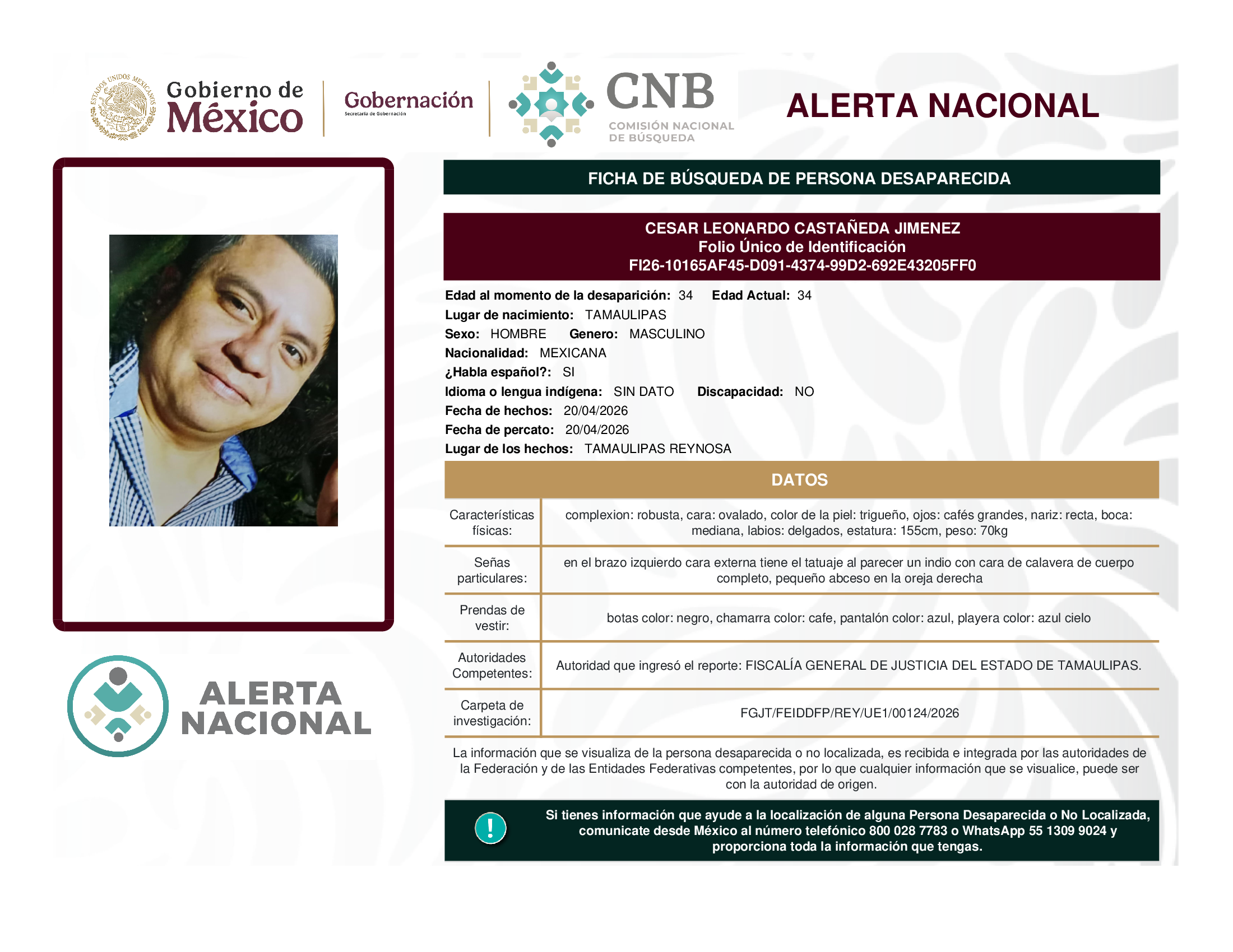 CESAR LEONARDO CASTAÑEDA JIMENEZ