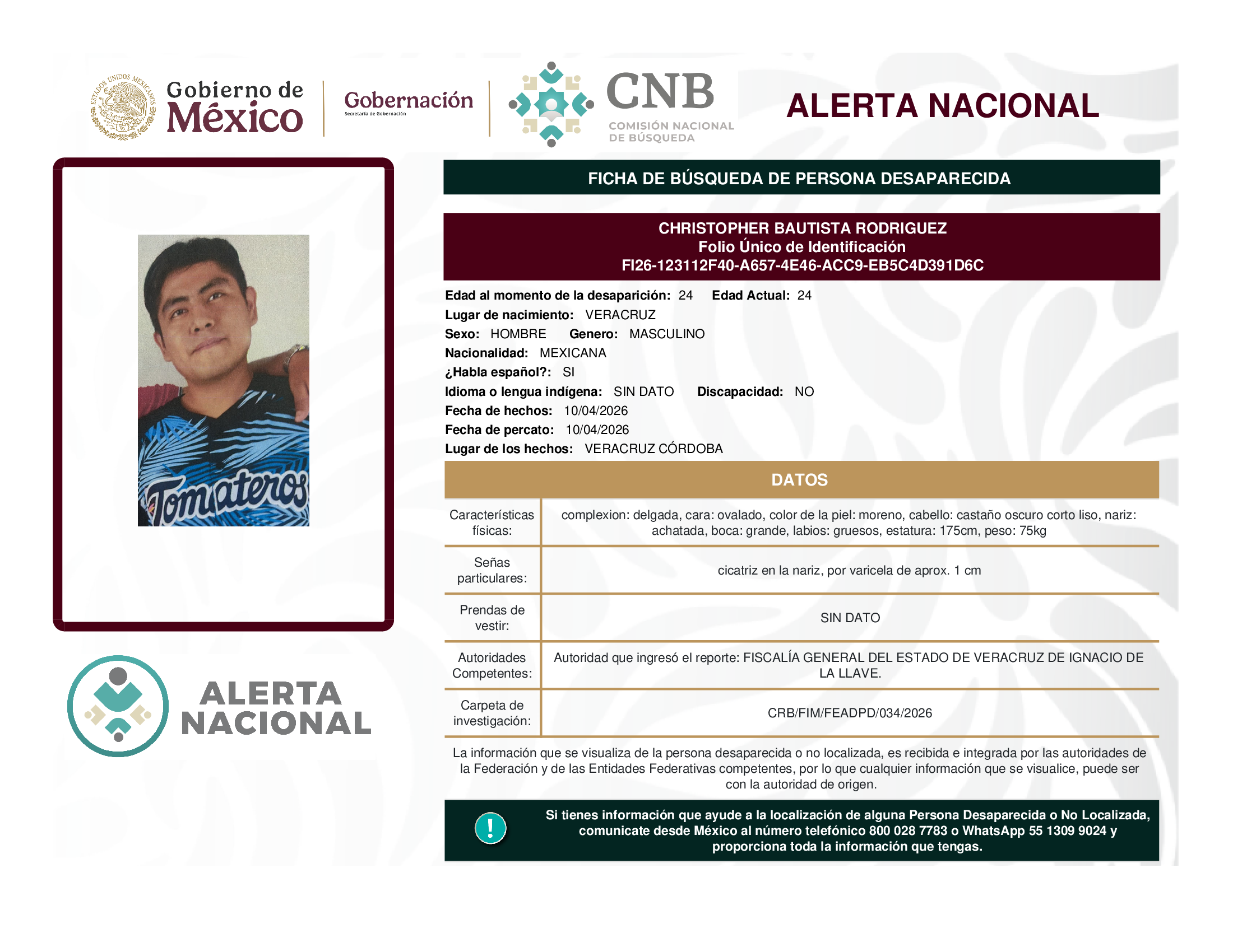 CHRISTOPHER BAUTISTA RODRIGUEZ