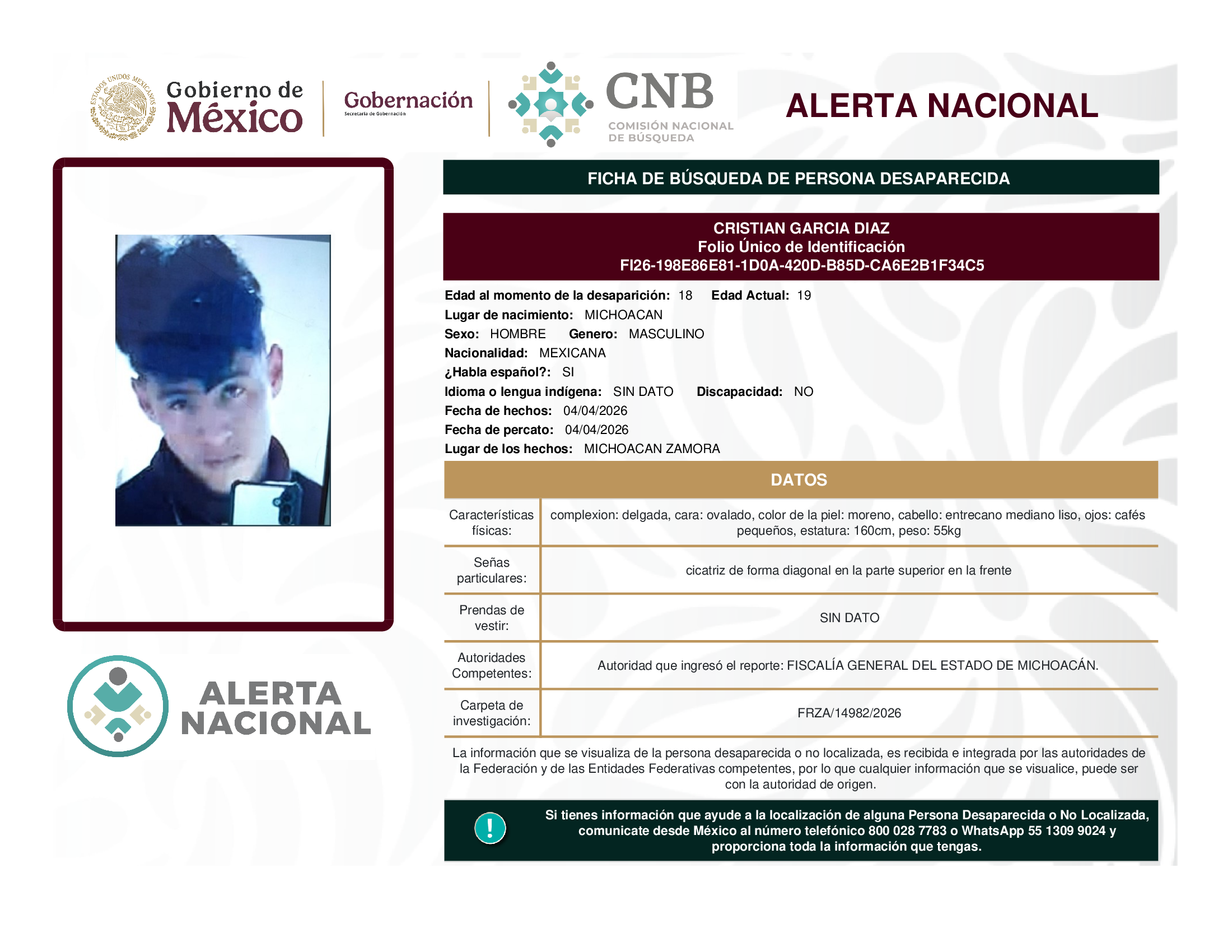 CRISTIAN GARCIA DIAZ