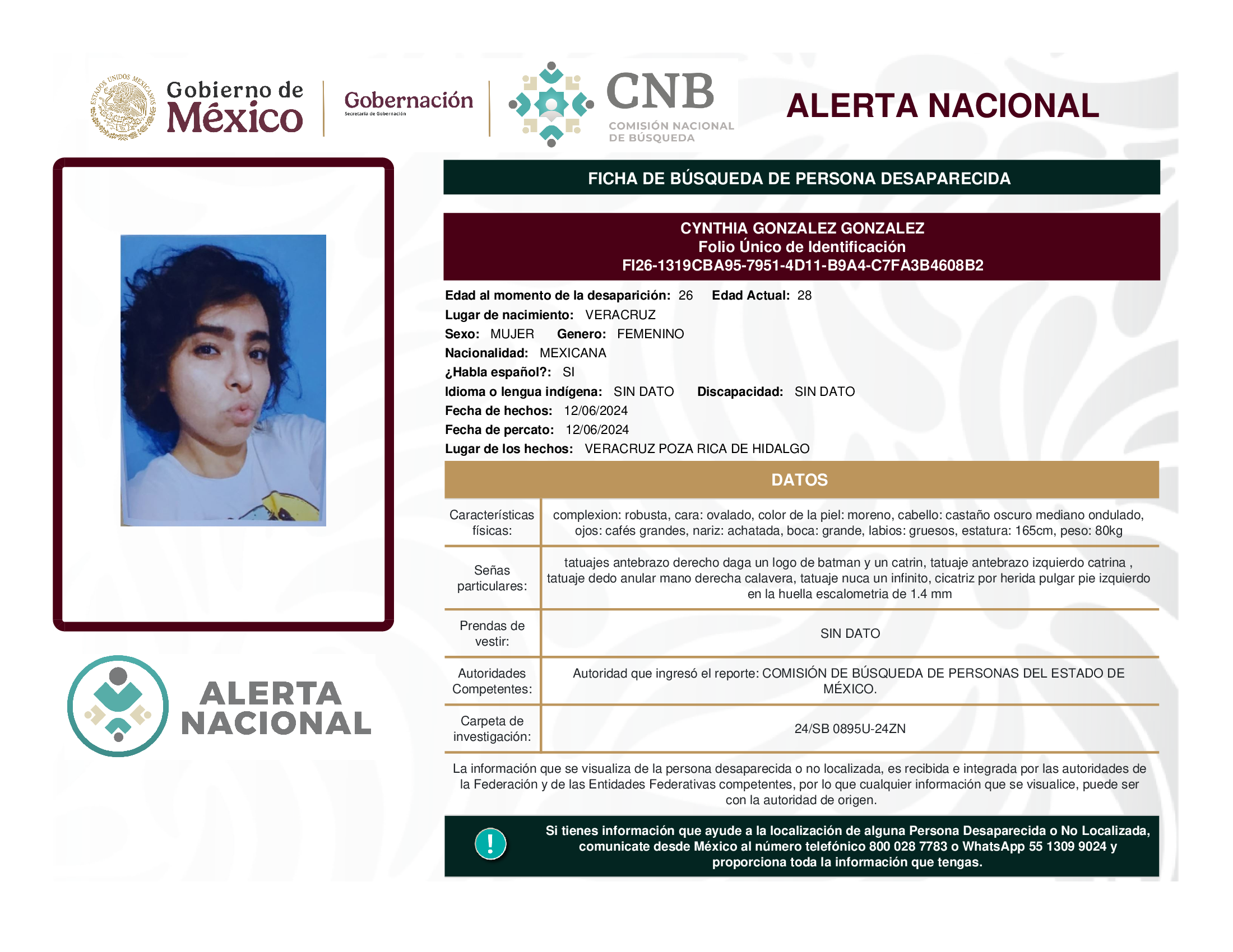 CYNTHIA GONZALEZ GONZALEZ