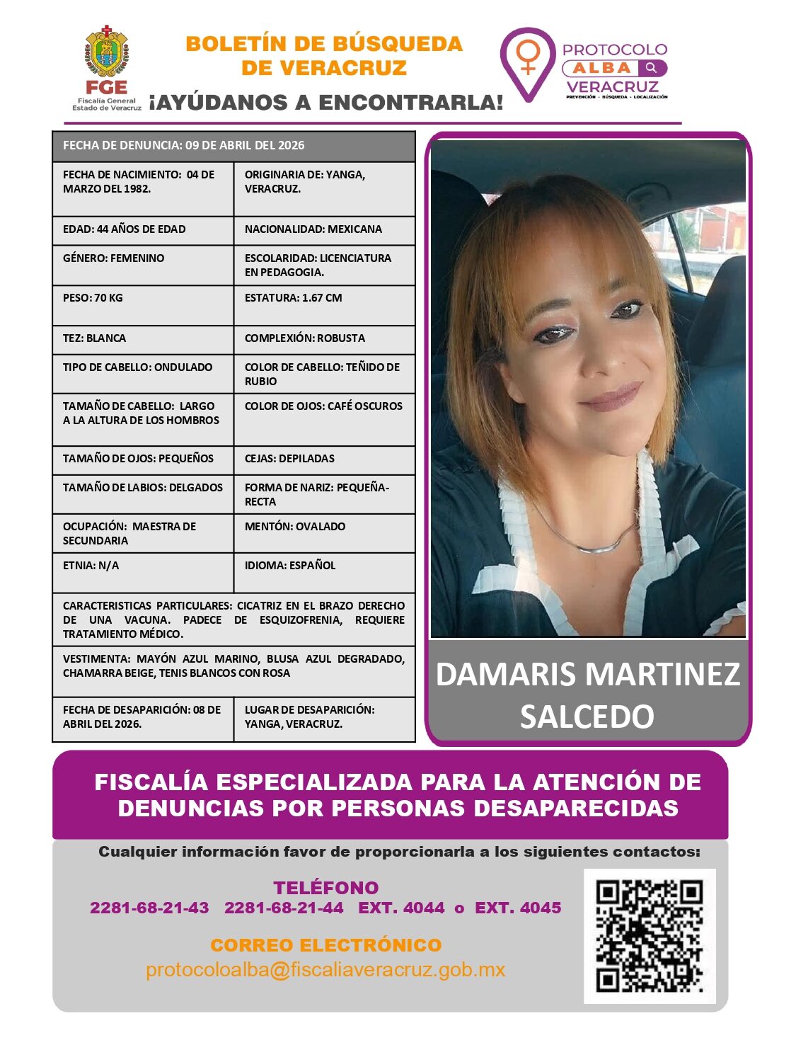 DAMARIS MARTINEZ SALCEDO