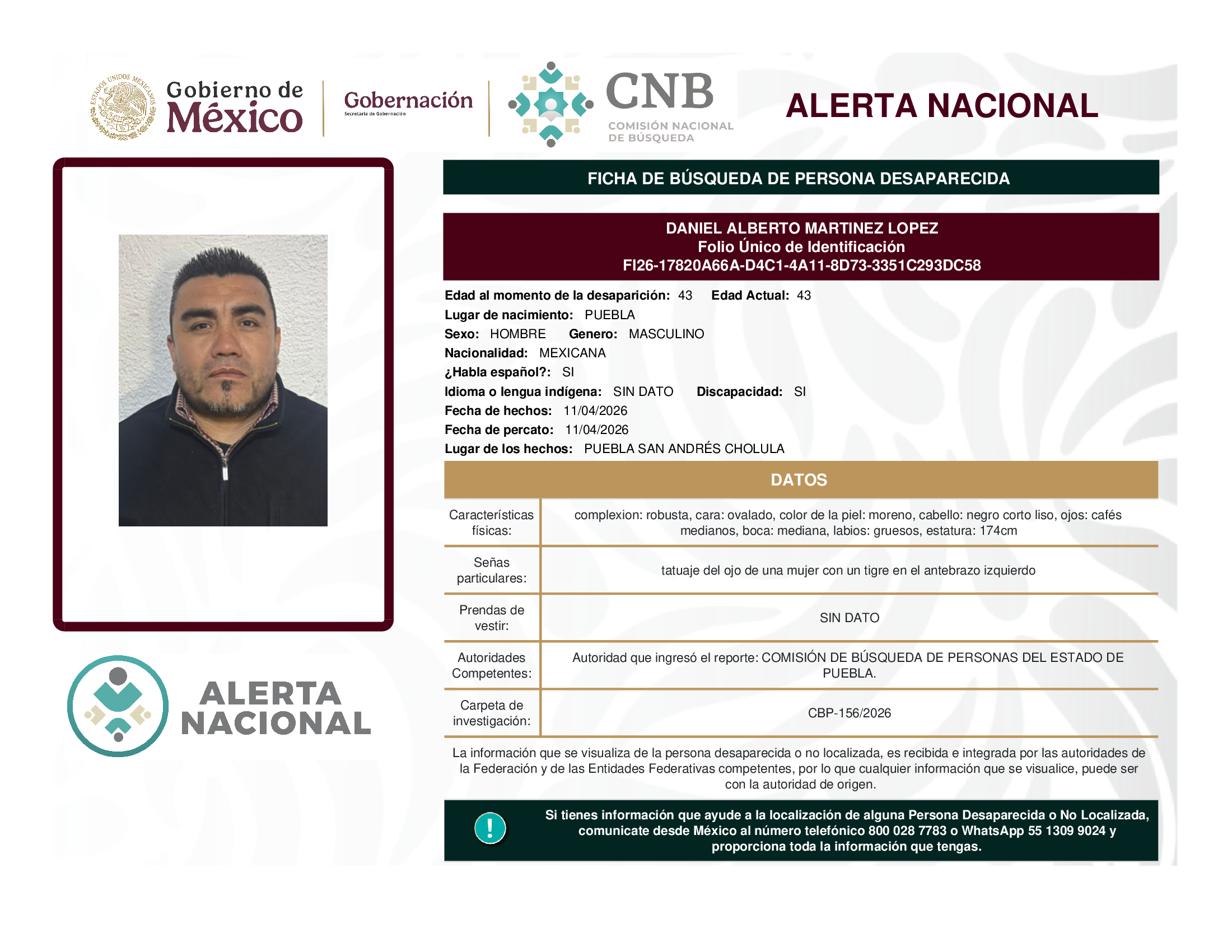 DANIEL ALBERTO MARTINEZ LOPEZ